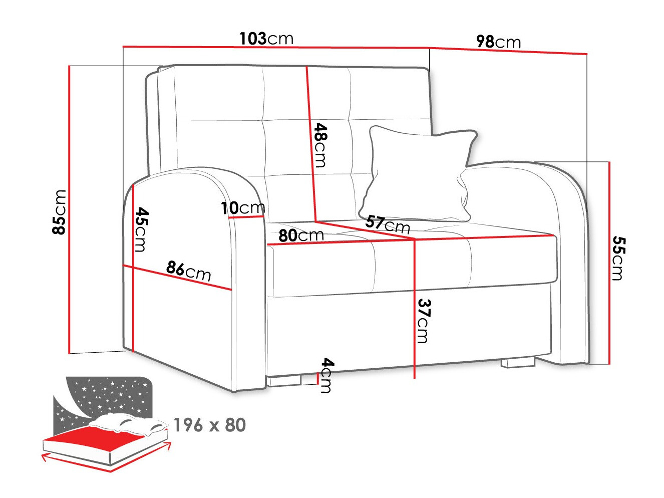 Fotoliu SR11385 cu ambalaj deteriorat