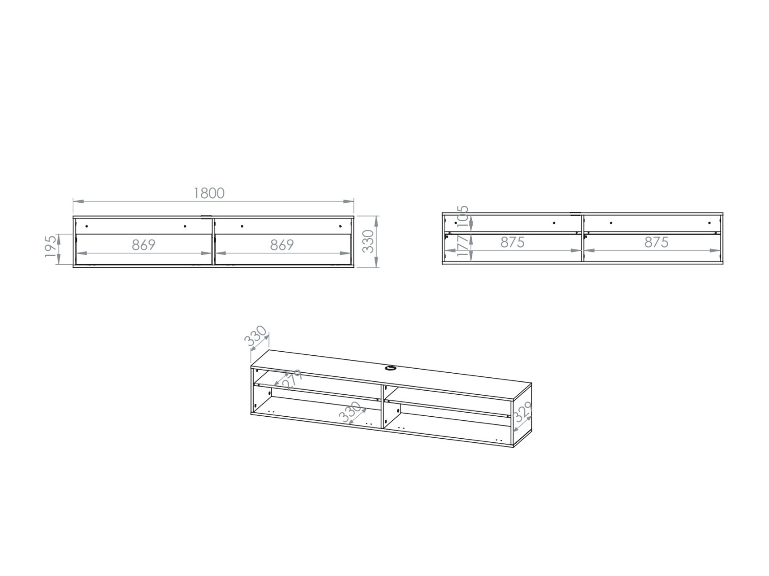 Comodă TV Morsero 105