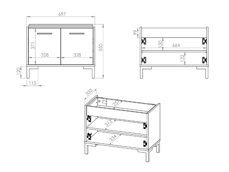 Set de hol Fiolevo 105