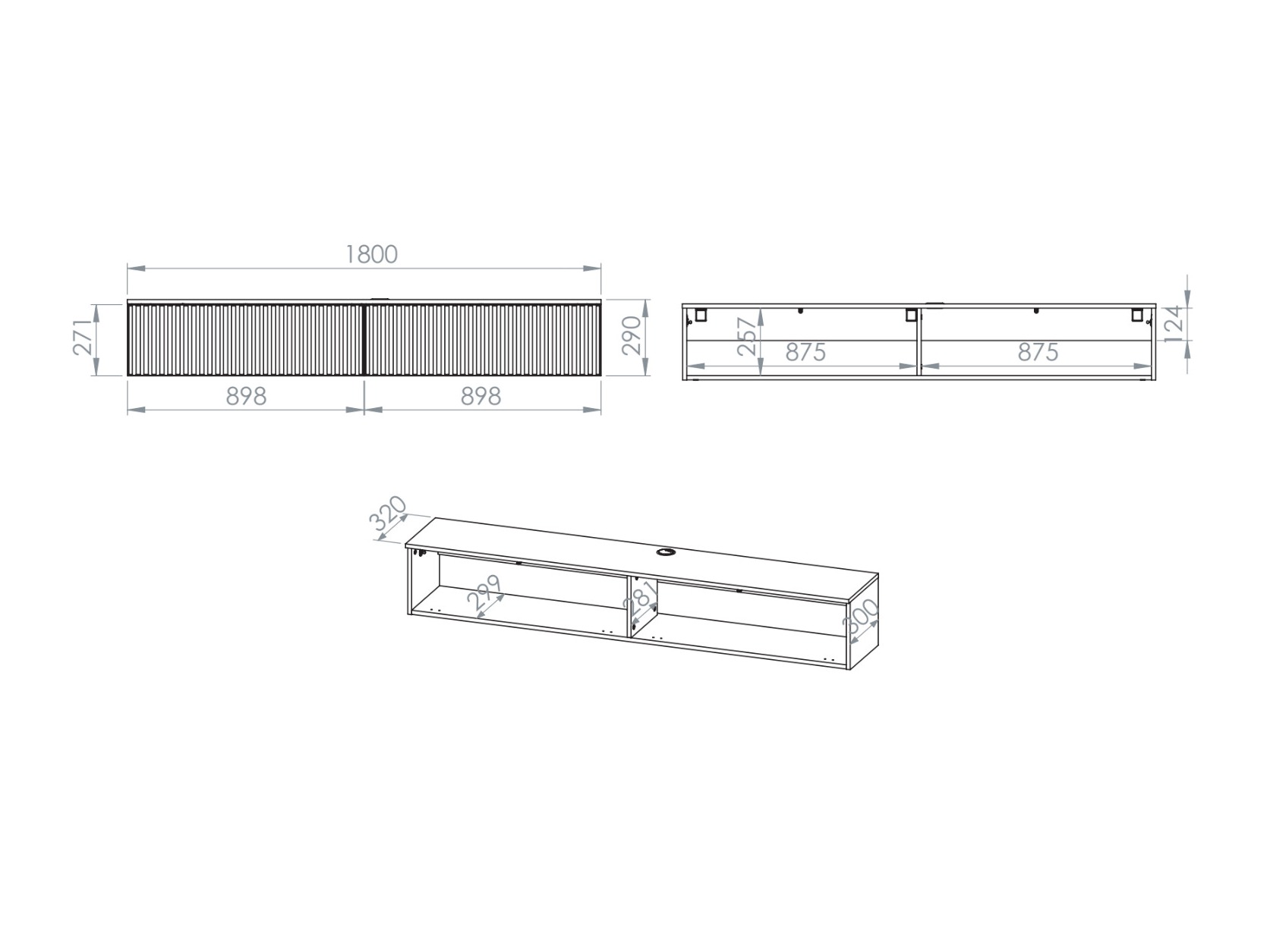 Comodă TV Marmeli 132