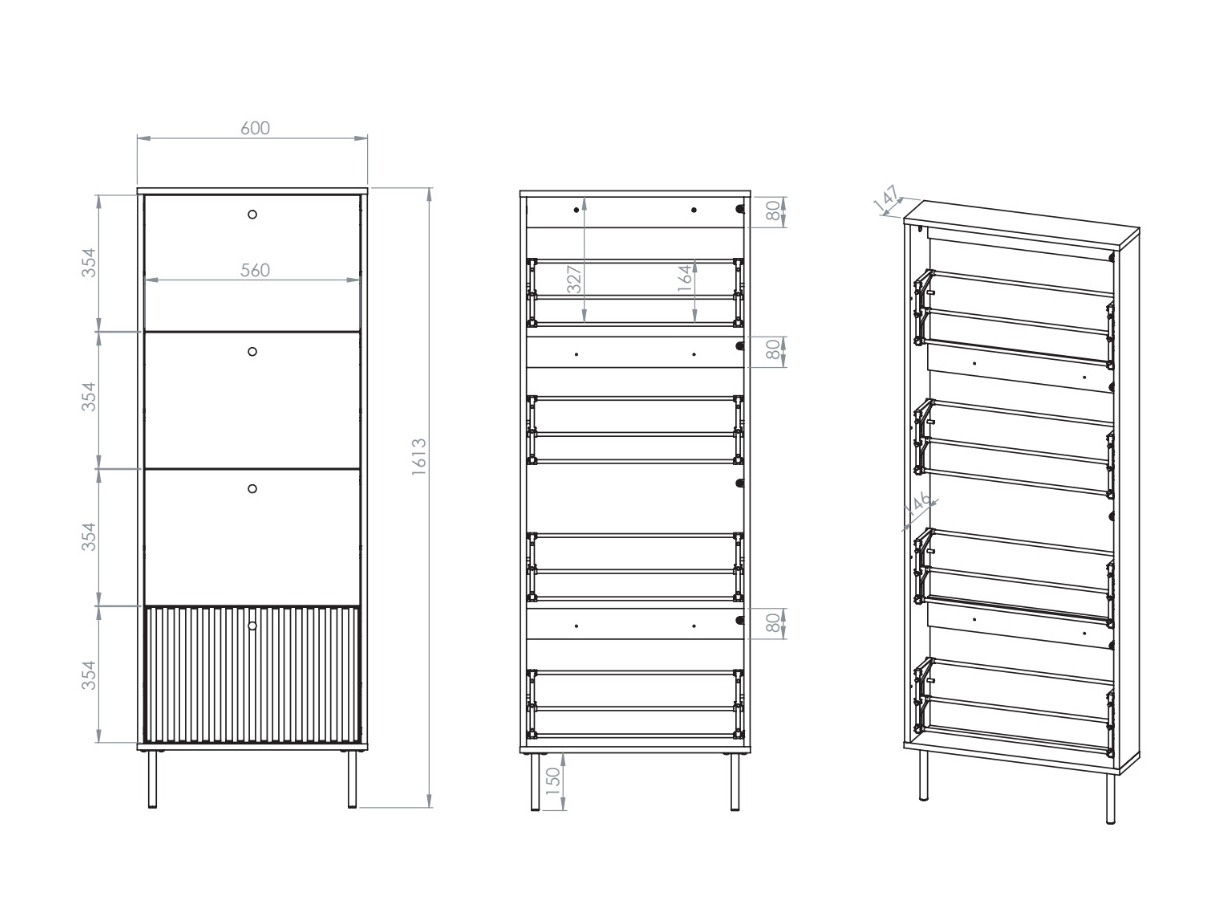 Dulap pantofi Marmeli 130