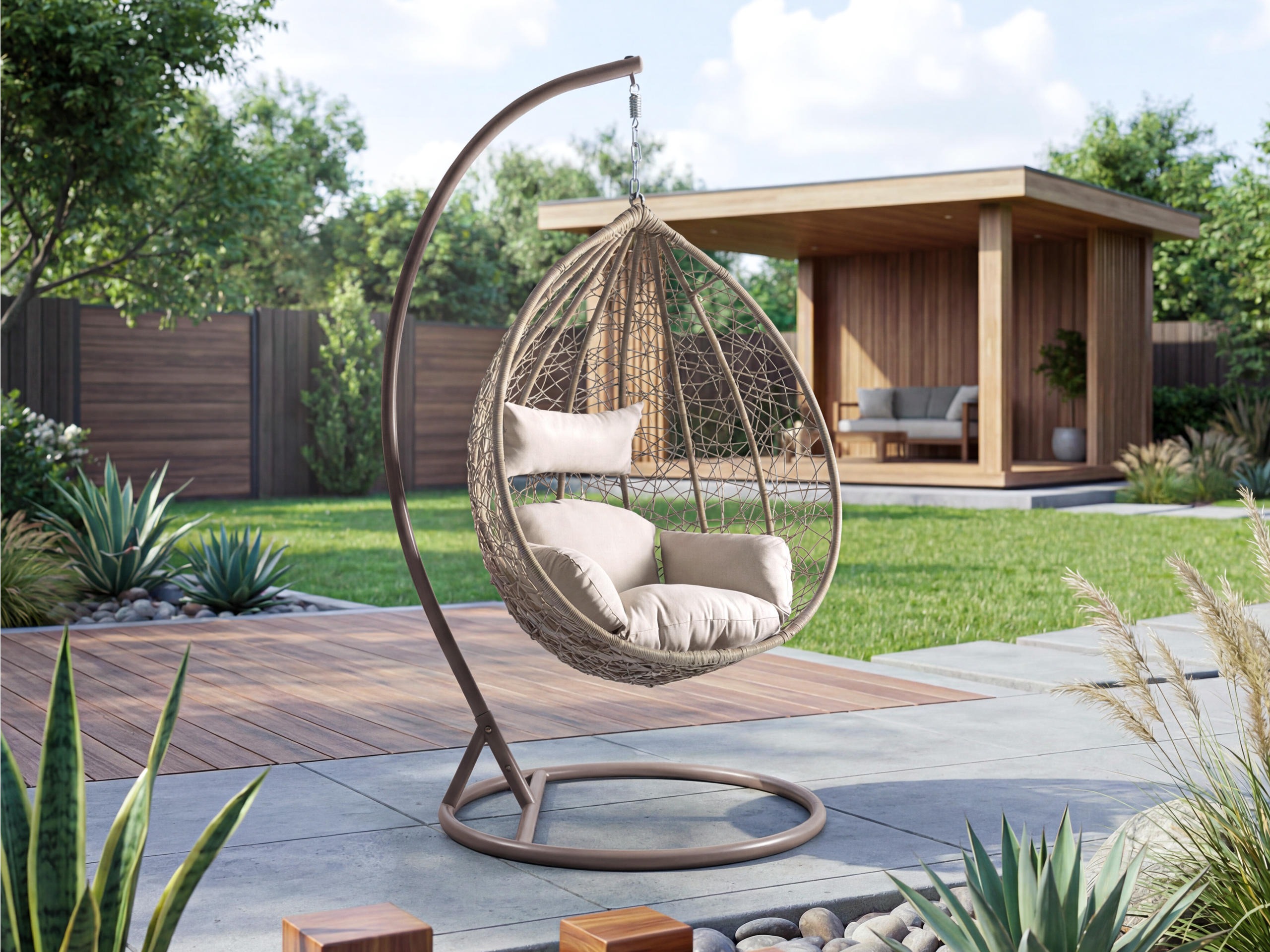 Scaun suspendat Miramar 137 (Bej)