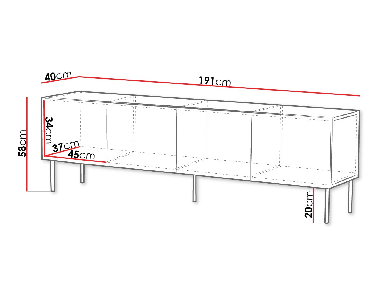 Comodă TV Morbala 102