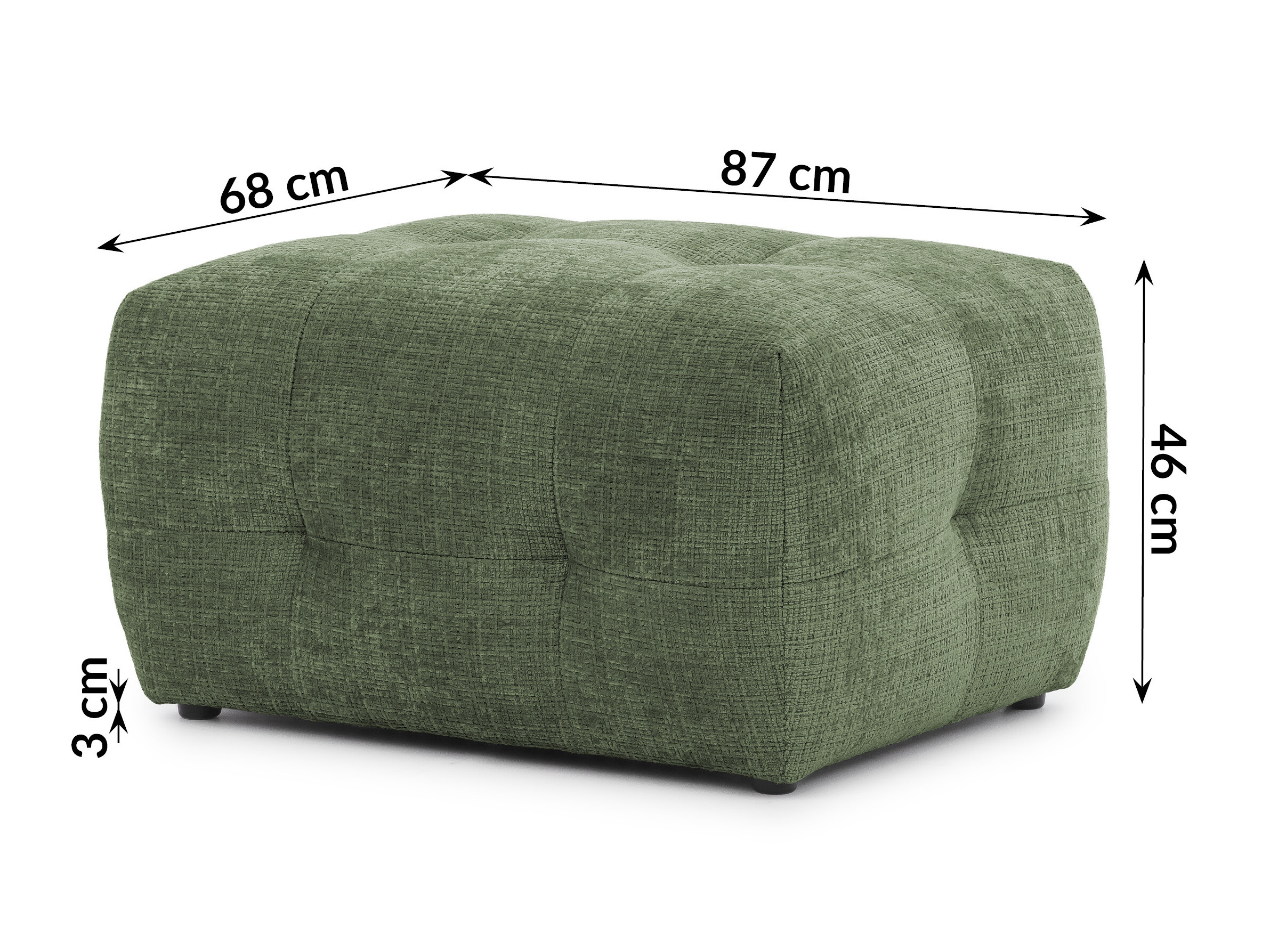 Taburet tapițat Rocklin 177 (Cremona 39)