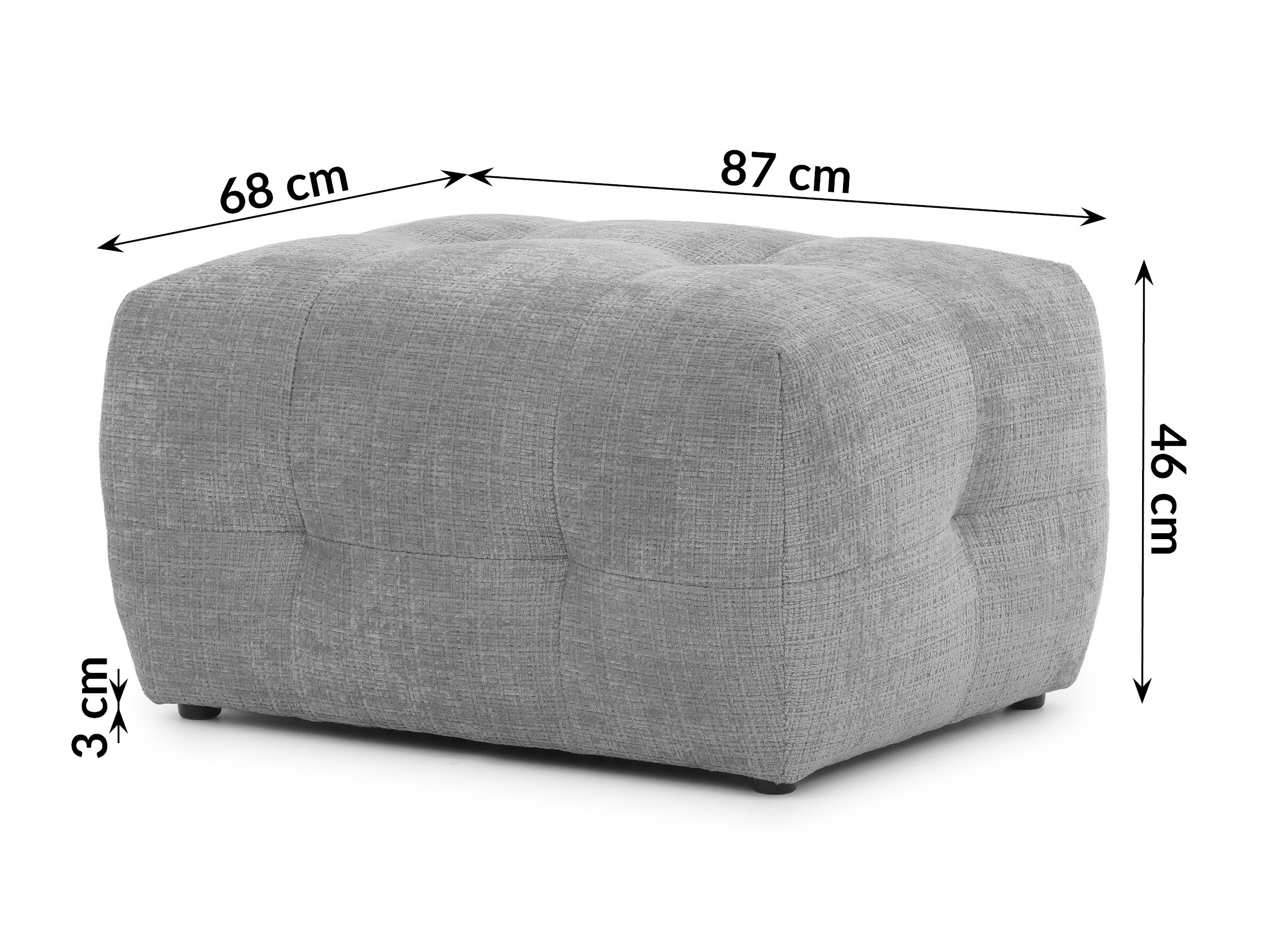 Taburet tapițat Rocklin 178 (Cremona 81)