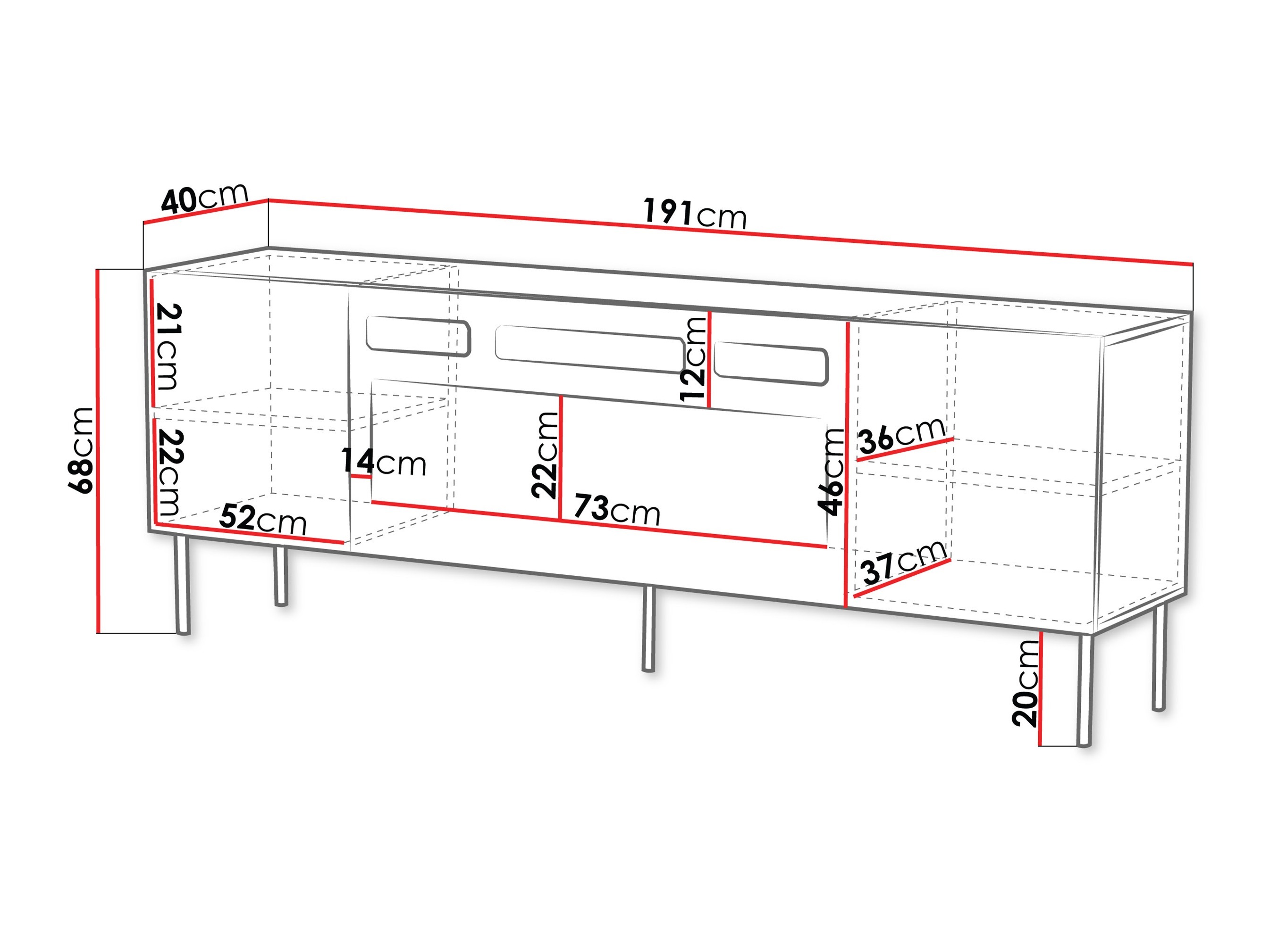 Comodă TV Morbala 105