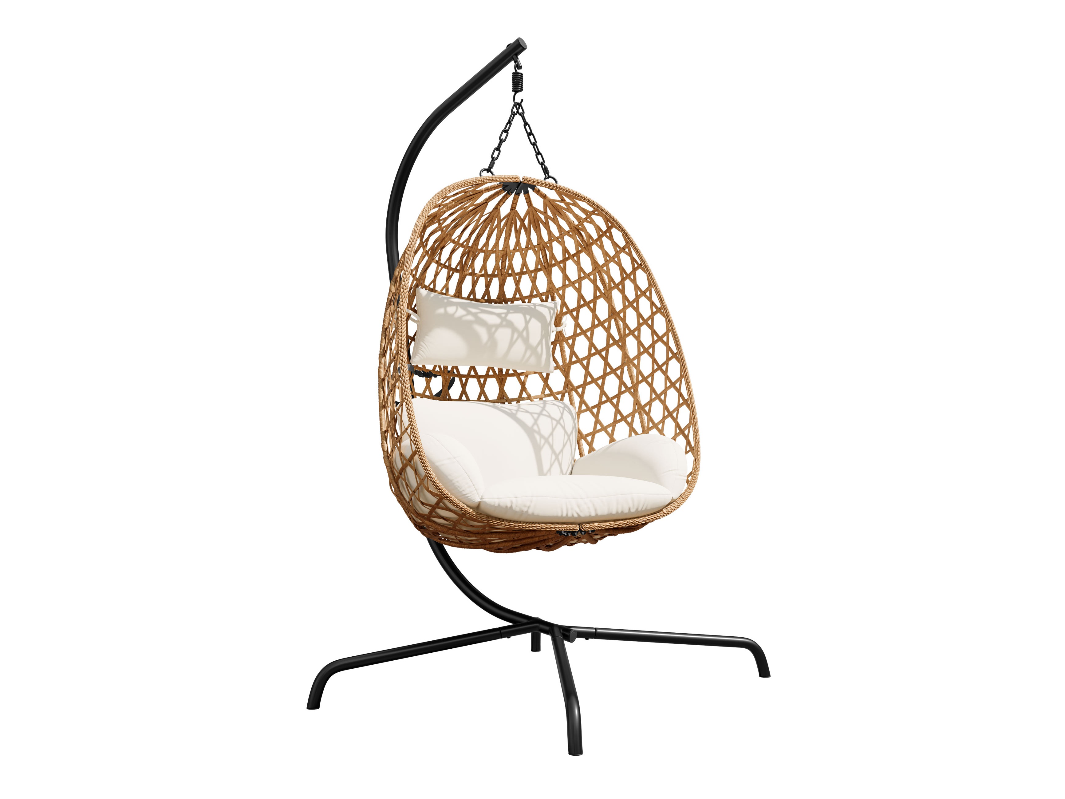 Scaun suspendat Magistra (Crem + Negru)