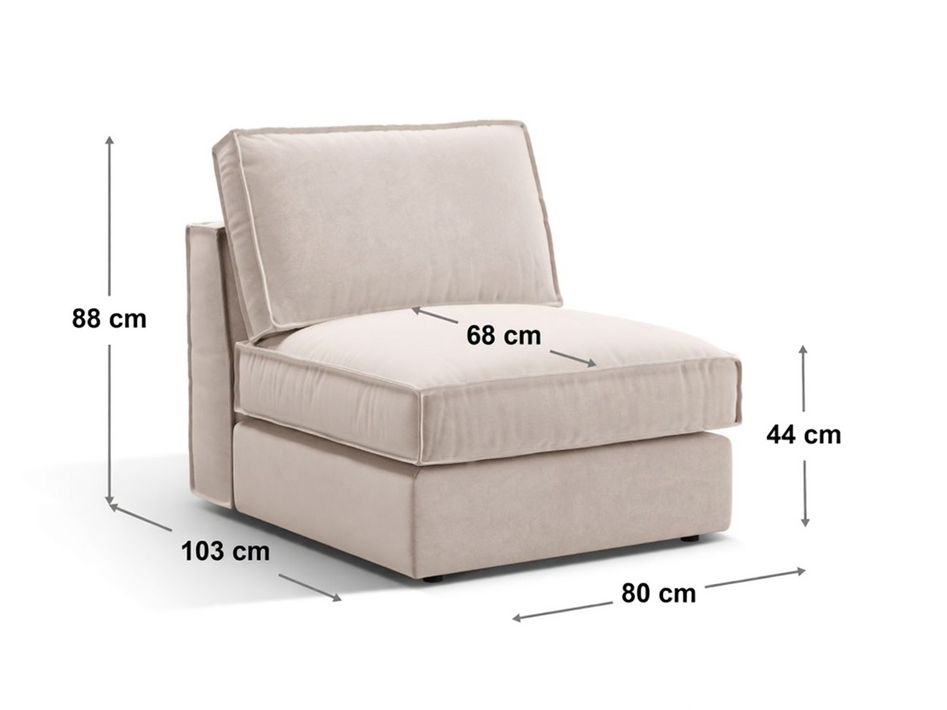 Fotoliu modular Dalodei 100 (Babel Blue)