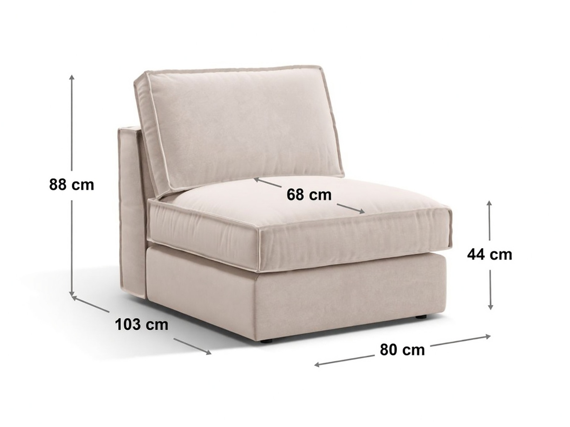 Fotoliu modular Dalodei 100 (Babel Safira)
