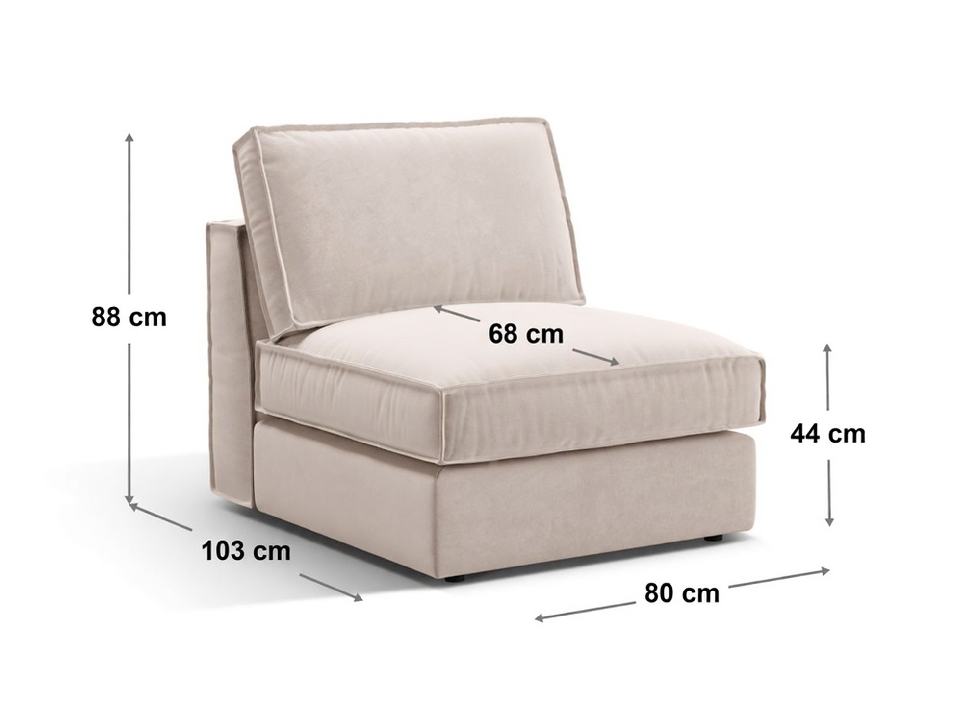 Fotoliu modular Dalodei 100 (Babel Toffee)