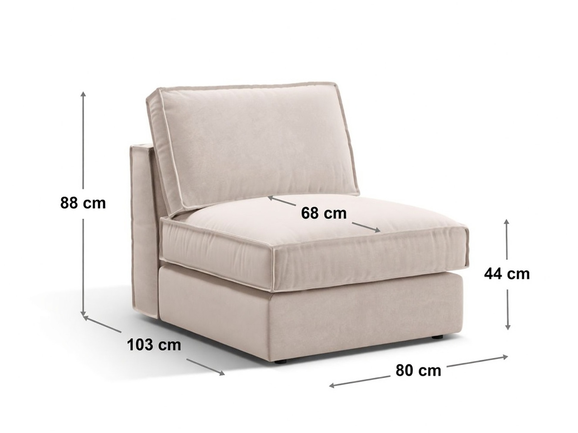 Fotoliu modular Dalodei 100 (Salvador 01)