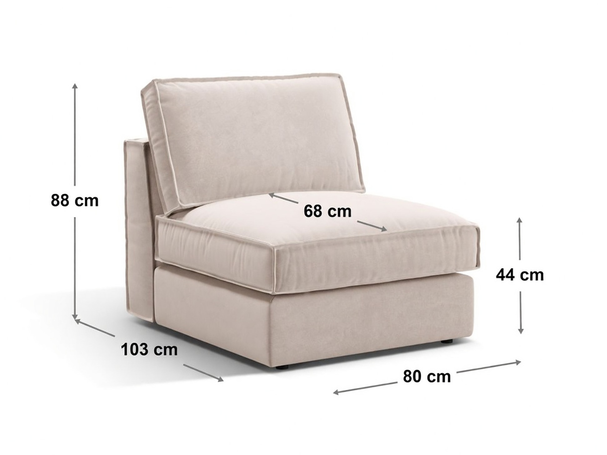 Fotoliu modular Dalodei 100 (Salvador 05)