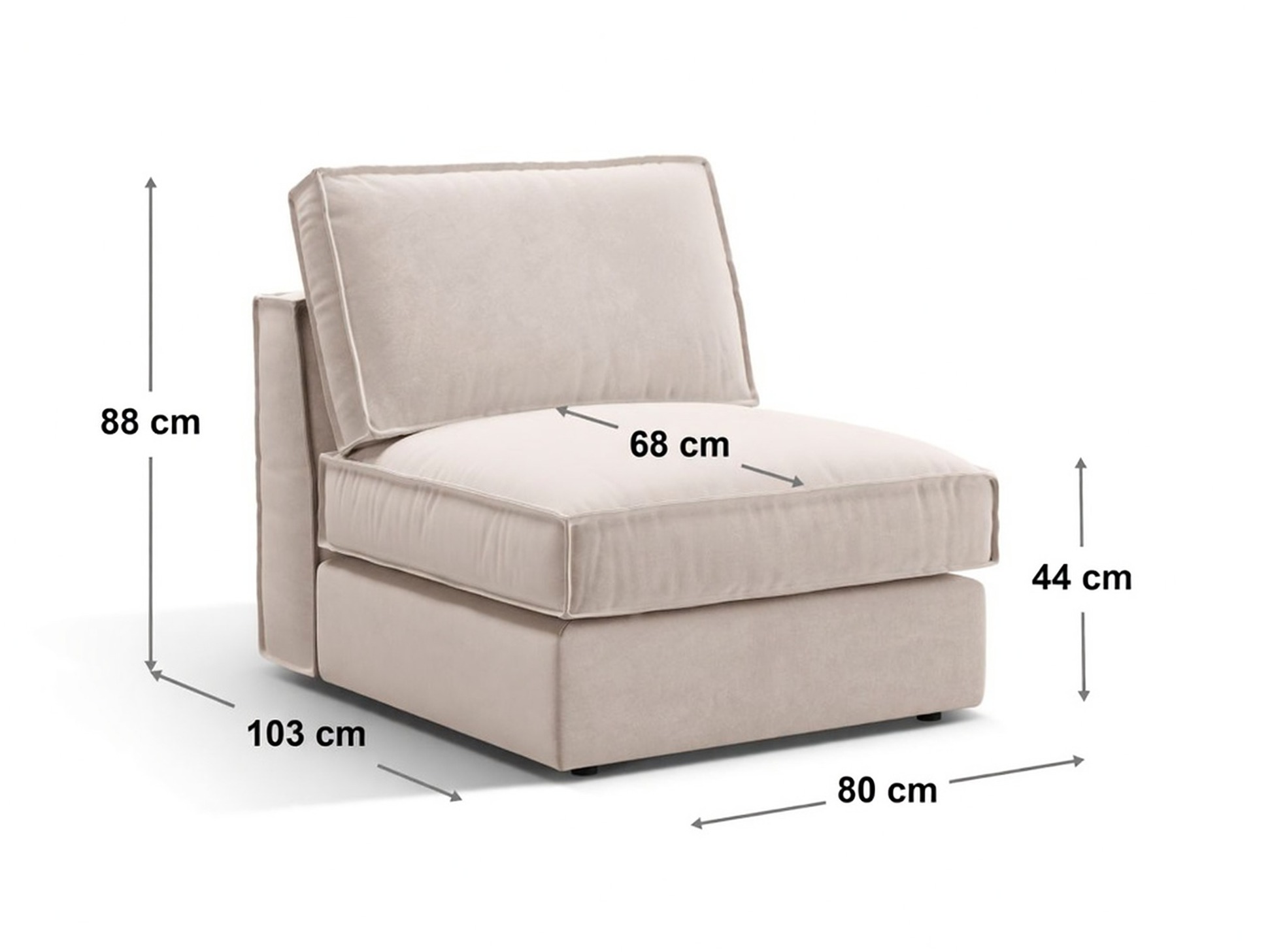 Fotoliu modular Dalodei 100 (Salvador 07)