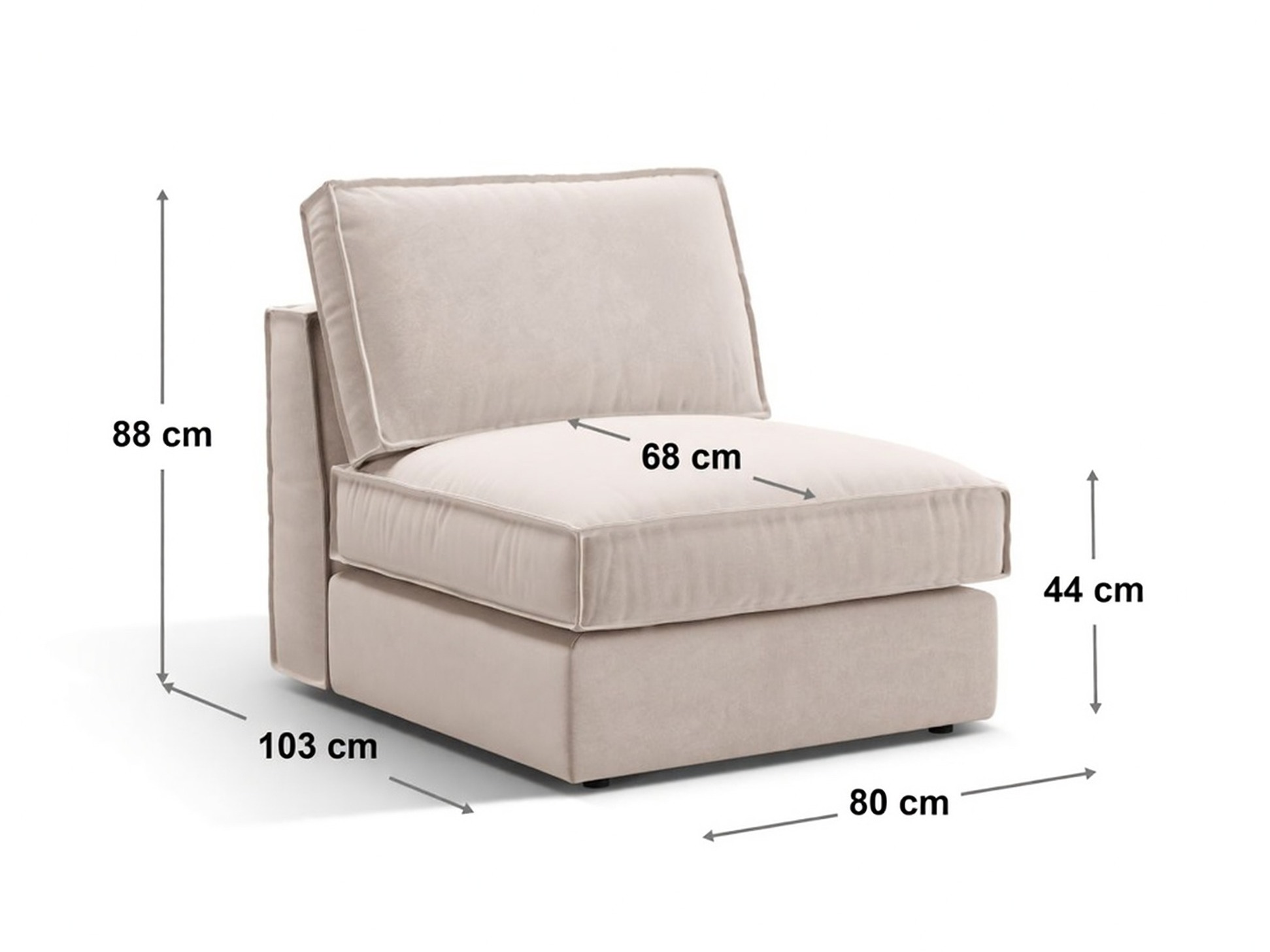 Fotoliu modular Dalodei 100 (Salvador 19)