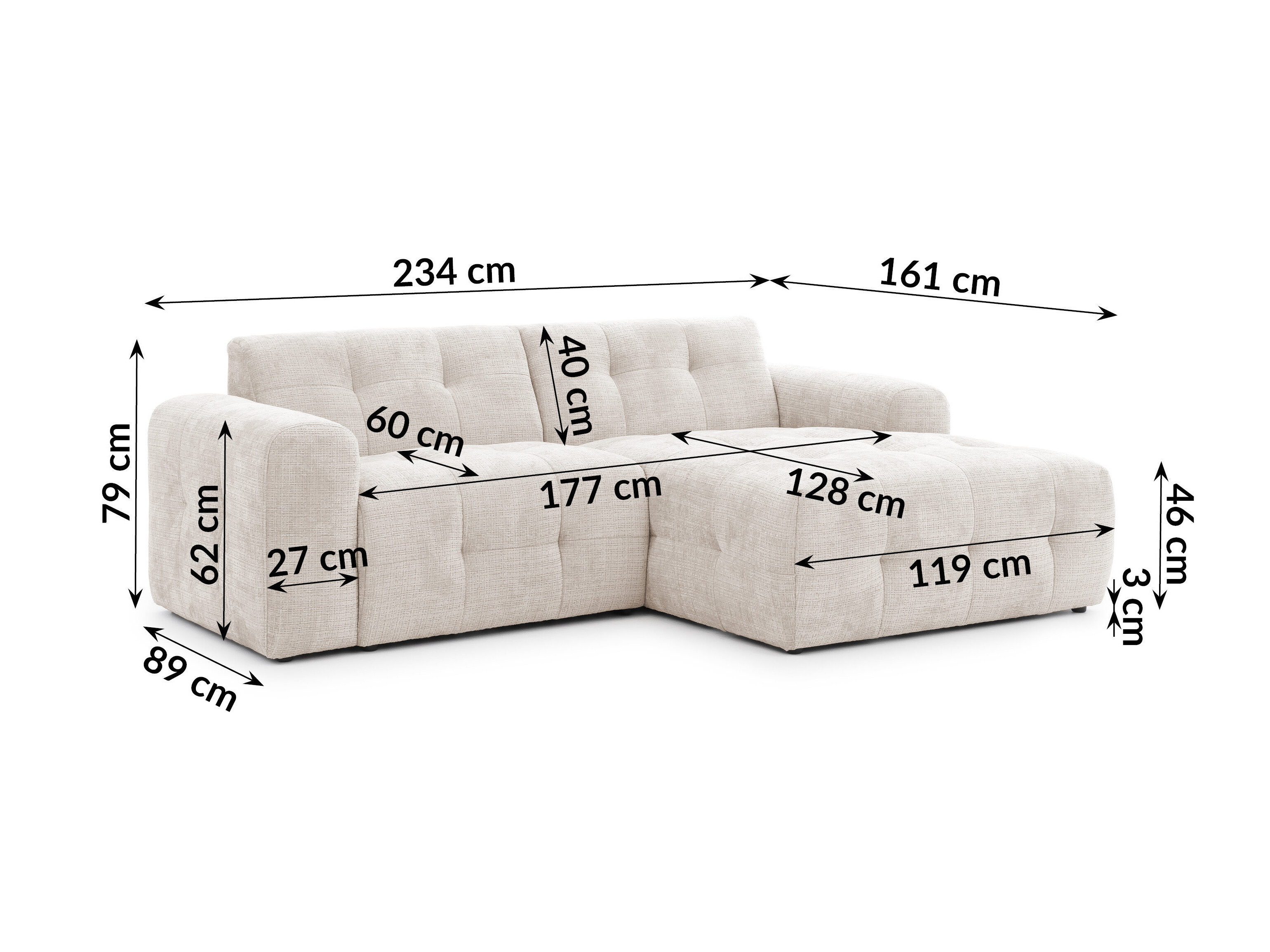 Set mobilier tapițat Rocklin 183 (Cremona 02)