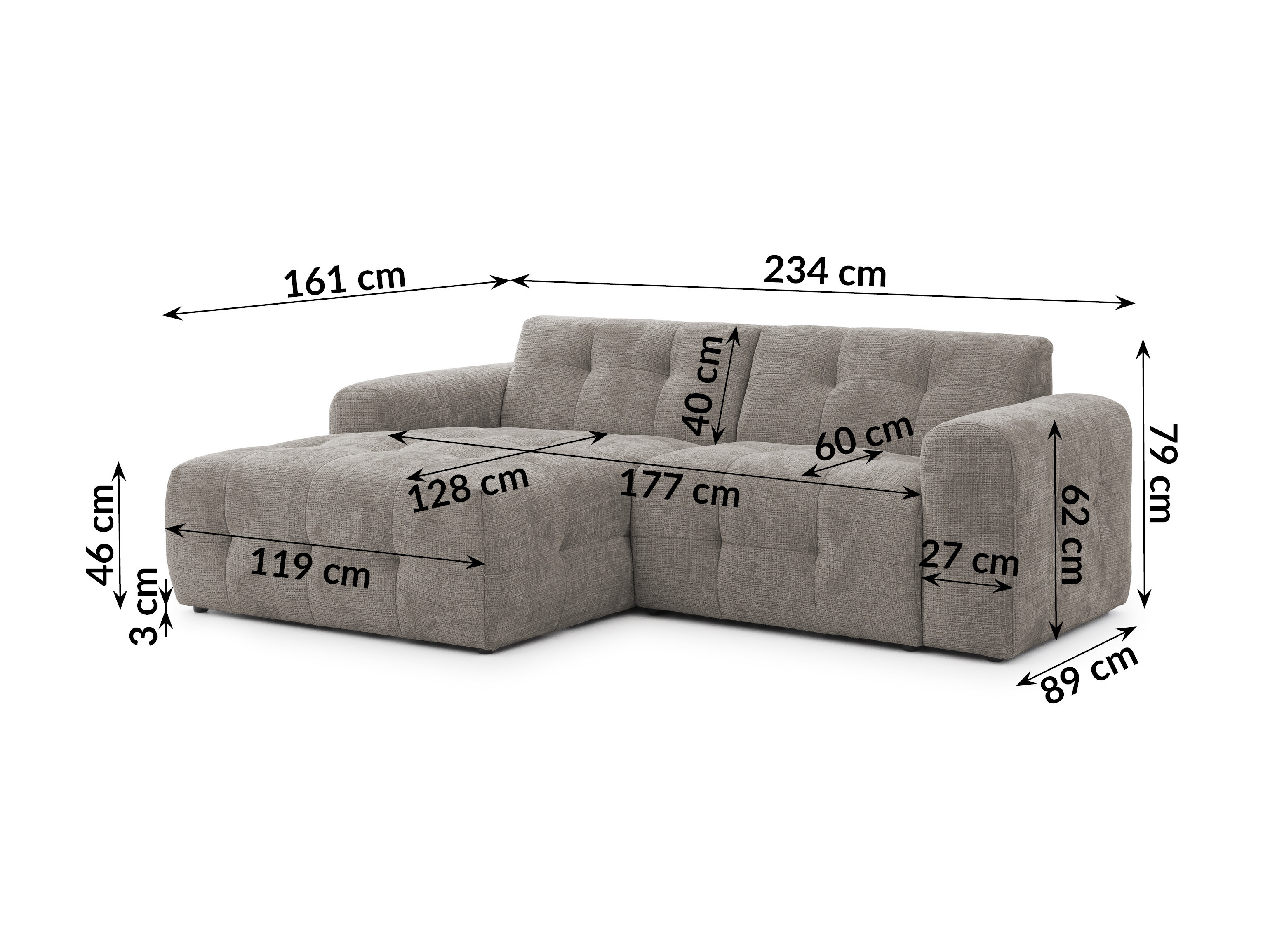 Set mobilier tapițat Rocklin 183 (Cremona 24)