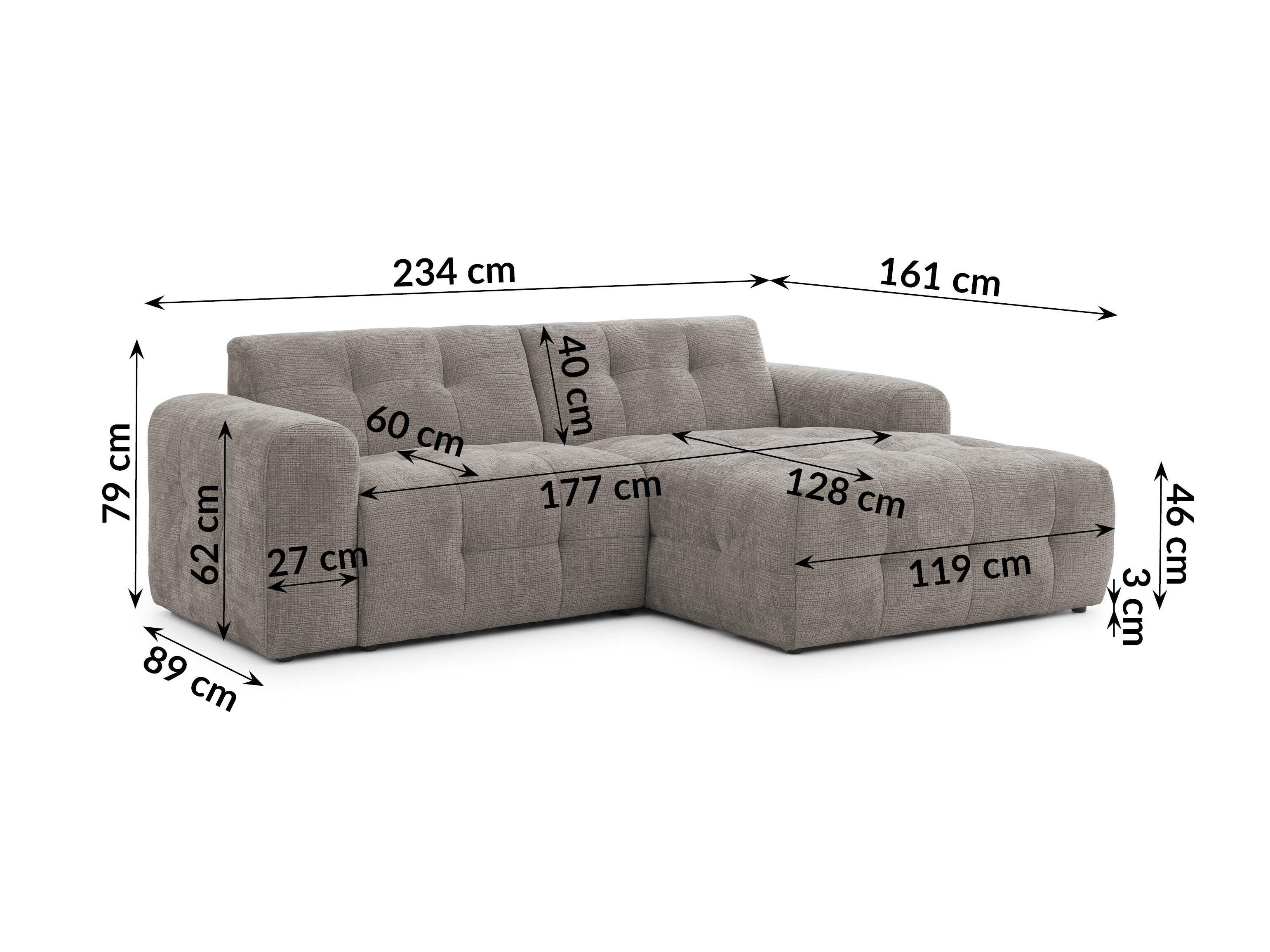 Set mobilier tapițat Rocklin 183 (Cremona 24)
