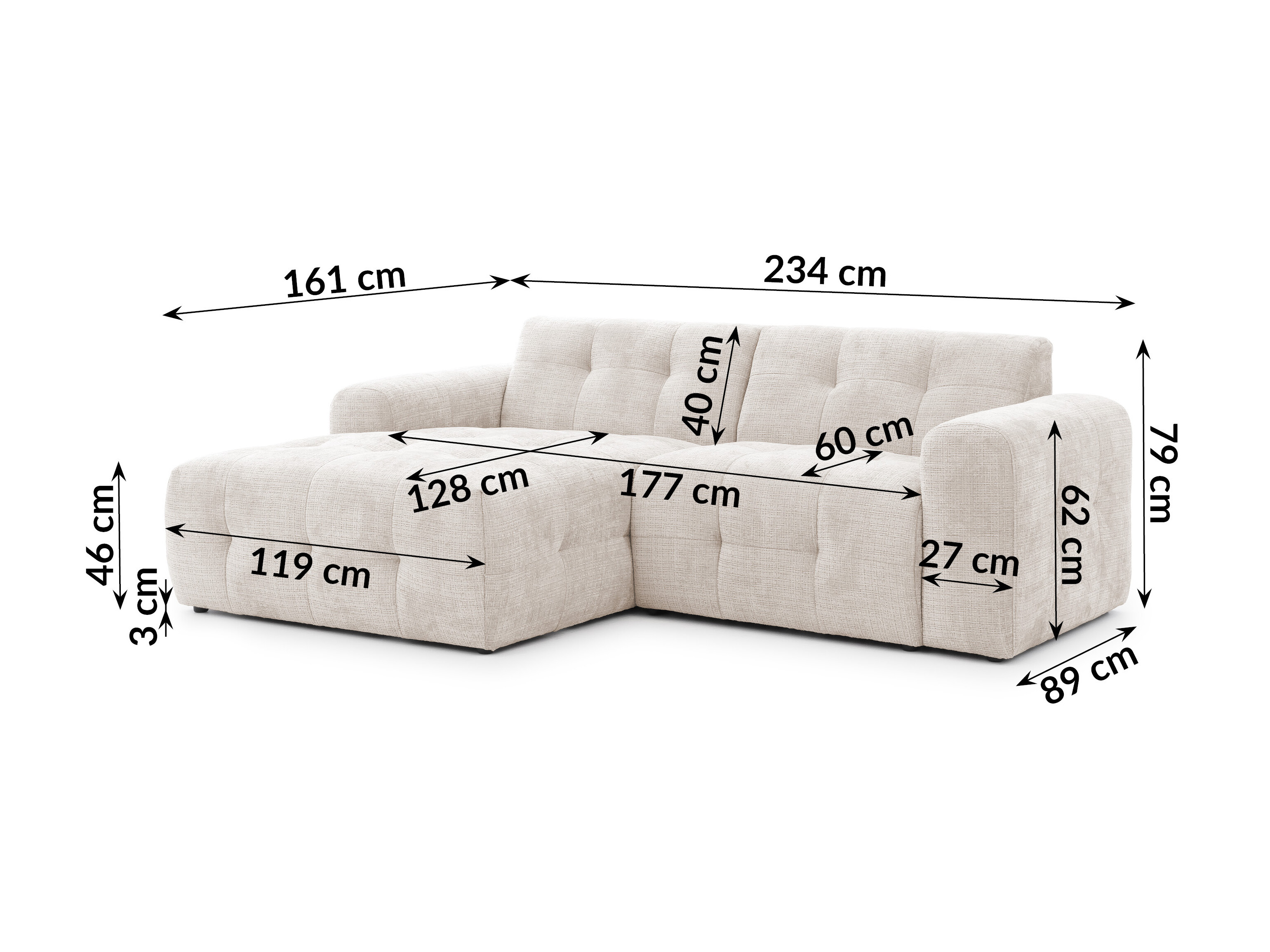 Set mobilier tapițat Rocklin 184 (Cremona 02)