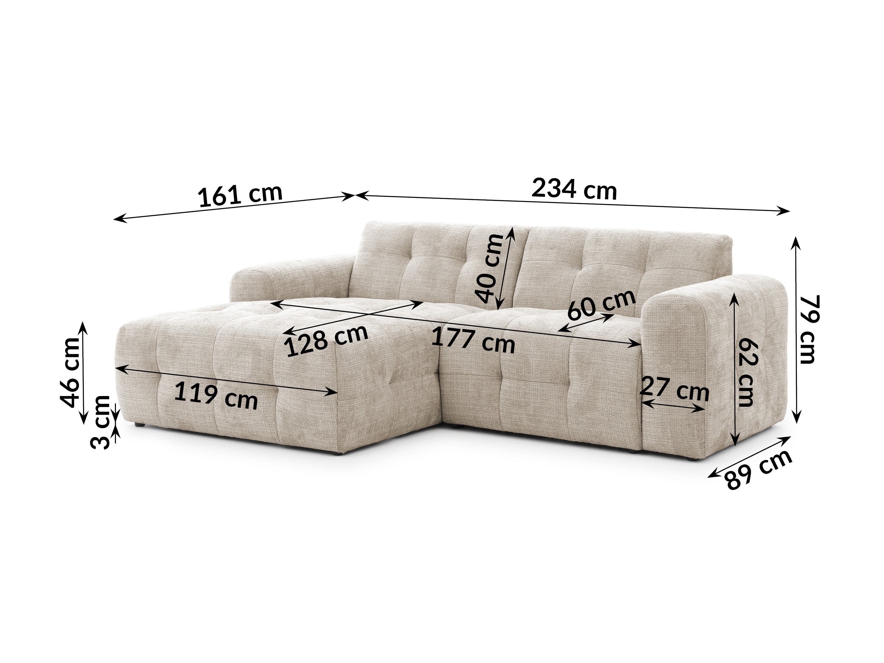 Set mobilier tapițat Rocklin 184 (Cremona 14)