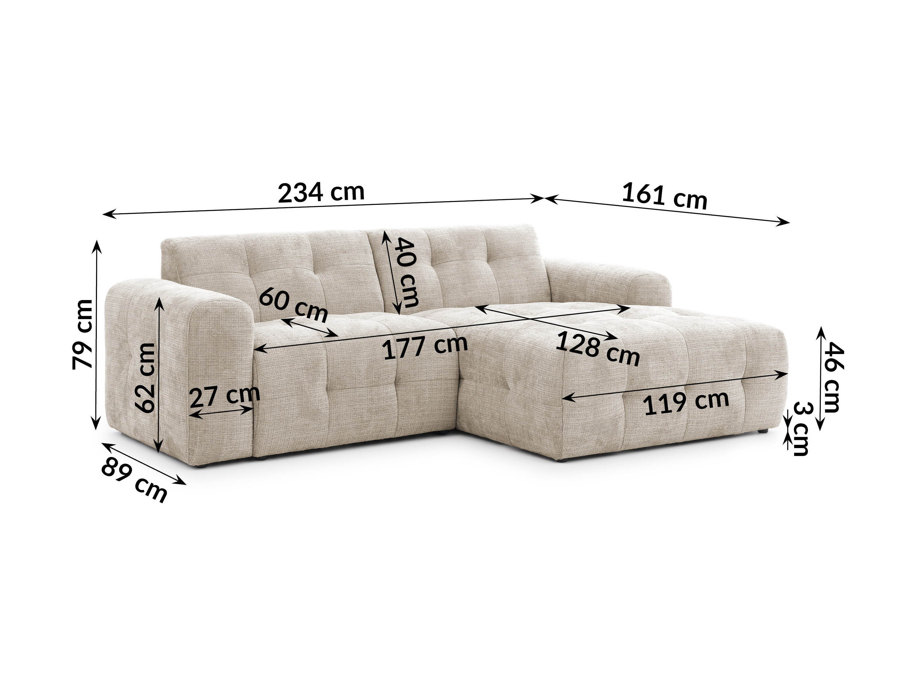 Set mobilier tapițat Rocklin 184 (Cremona 14)