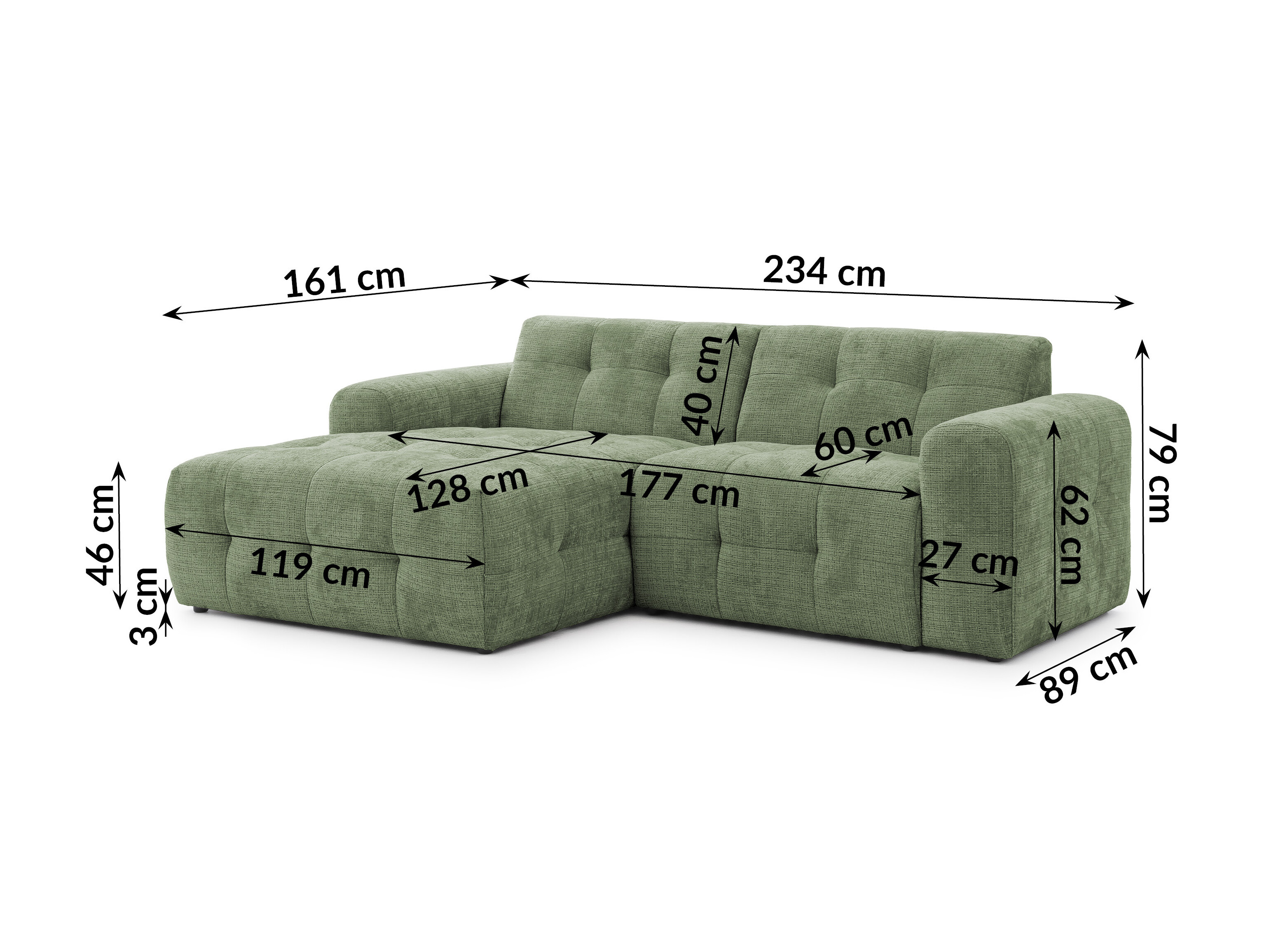 Set mobilier tapițat Rocklin 184 (Cremona 39)