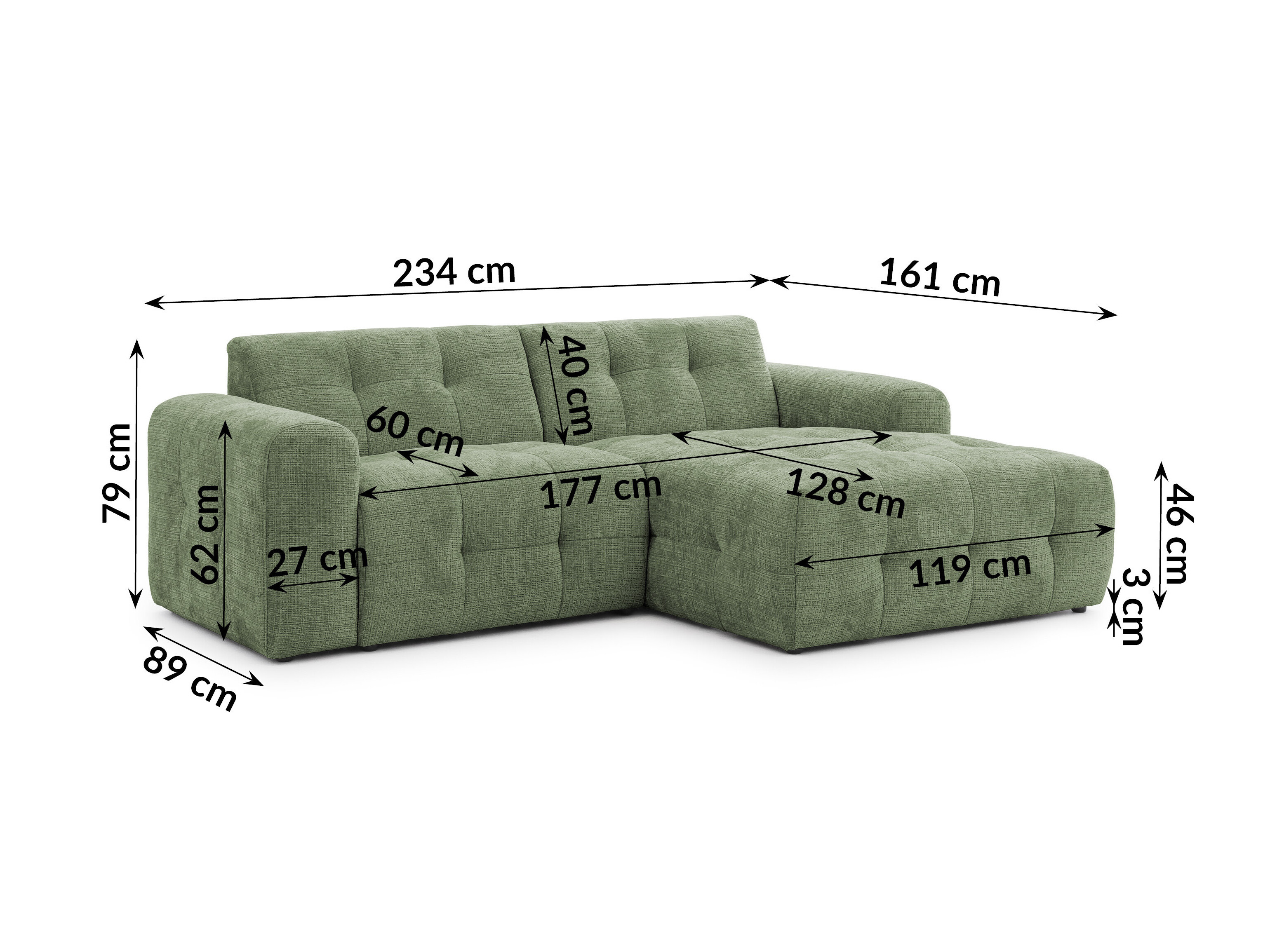 Set mobilier tapițat Rocklin 184 (Cremona 39)