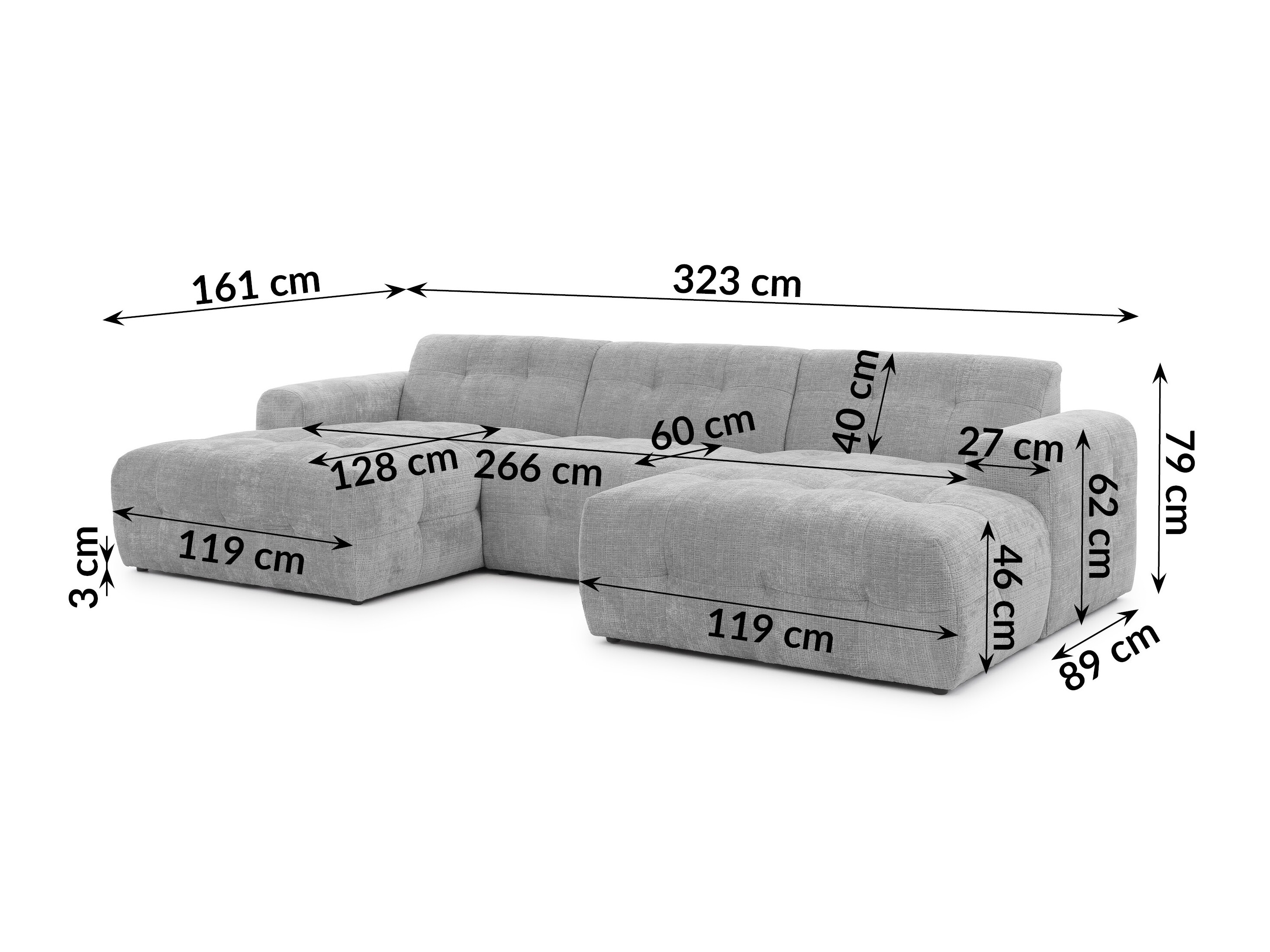 Set mobilier tapițat Rocklin 185 (Cremona 81)