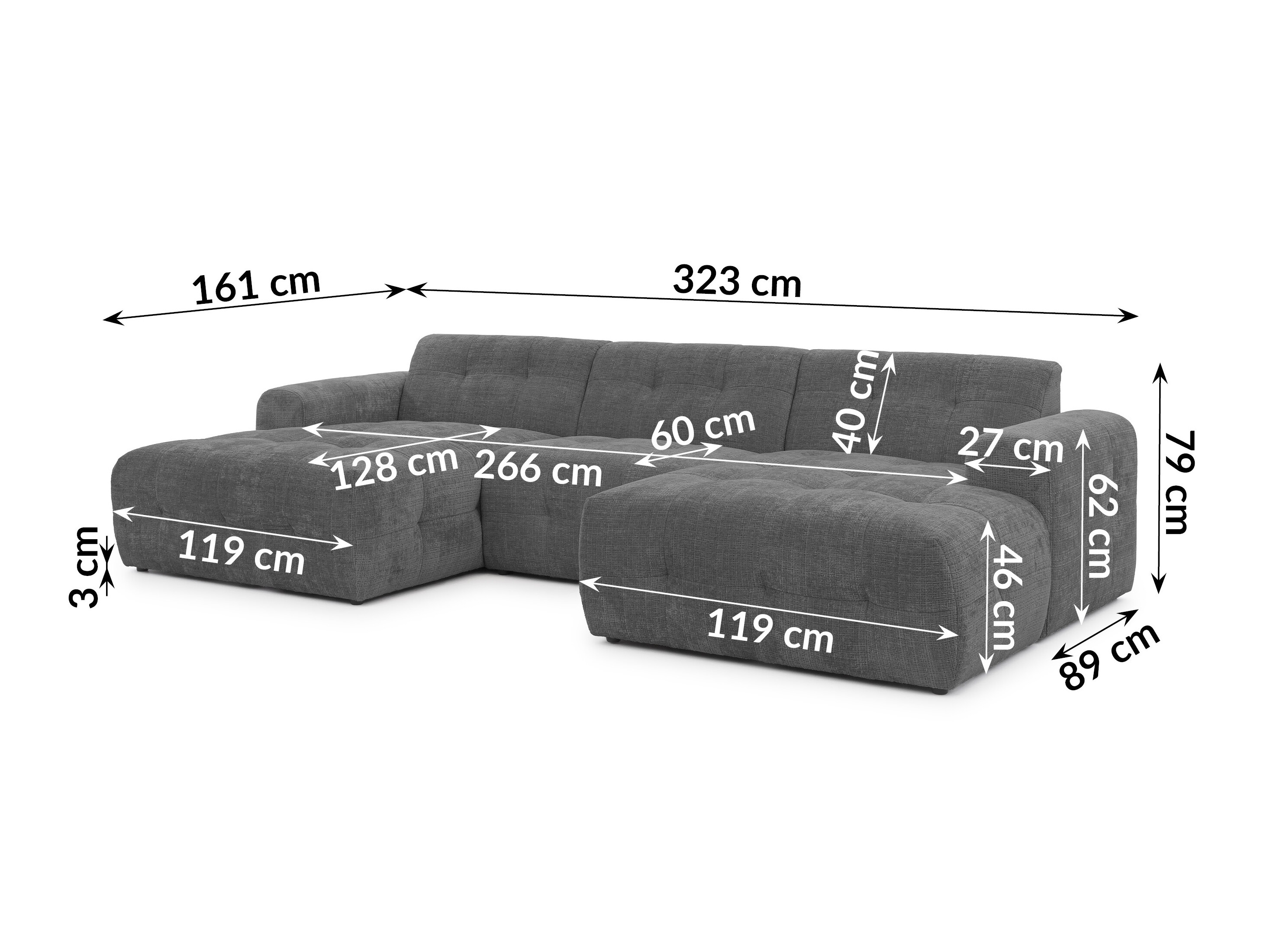 Set mobilier tapițat Rocklin 185 (Cremona 95)
