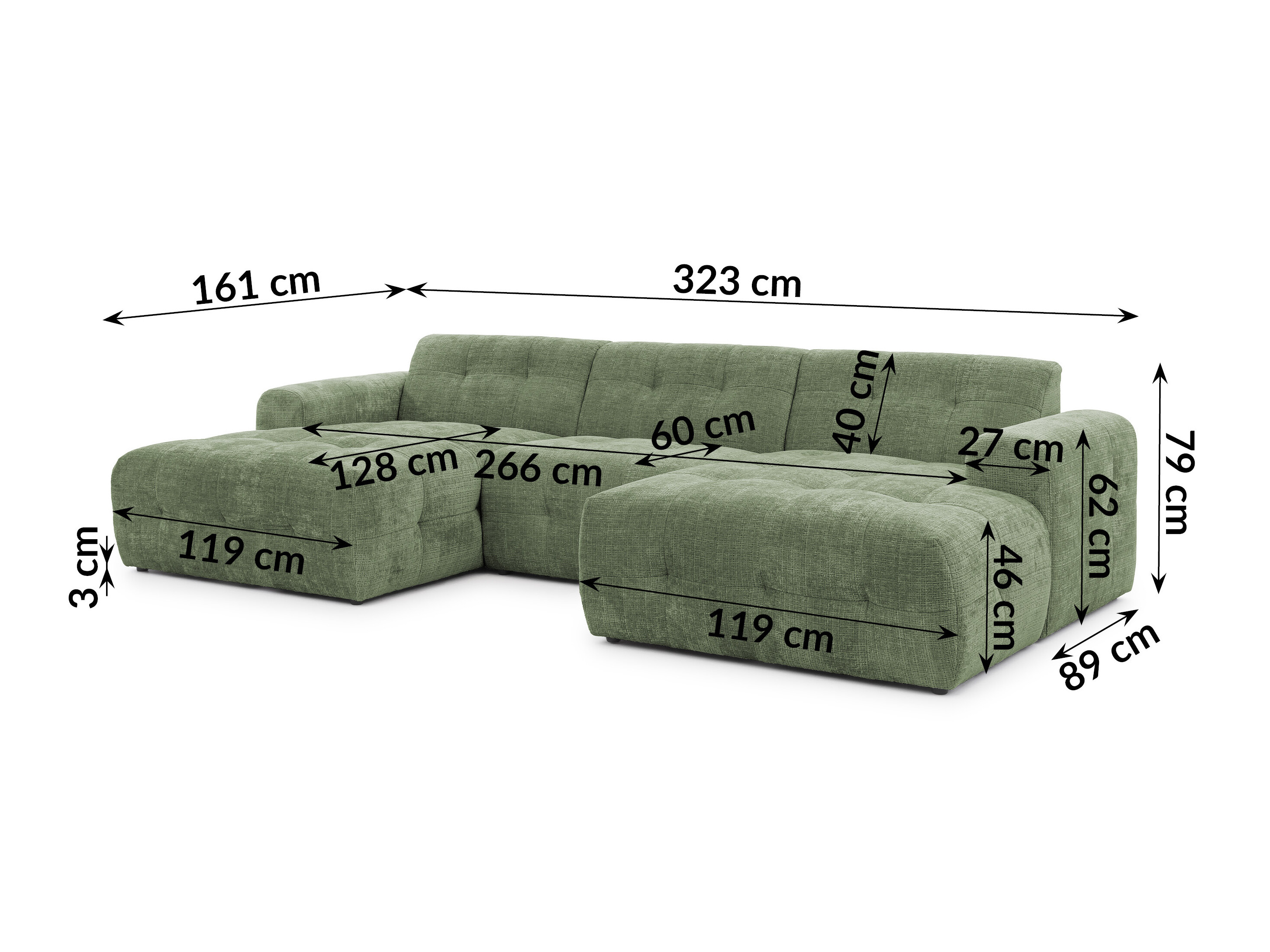 Set mobilier tapițat Rocklin 186 (Cremona 39)