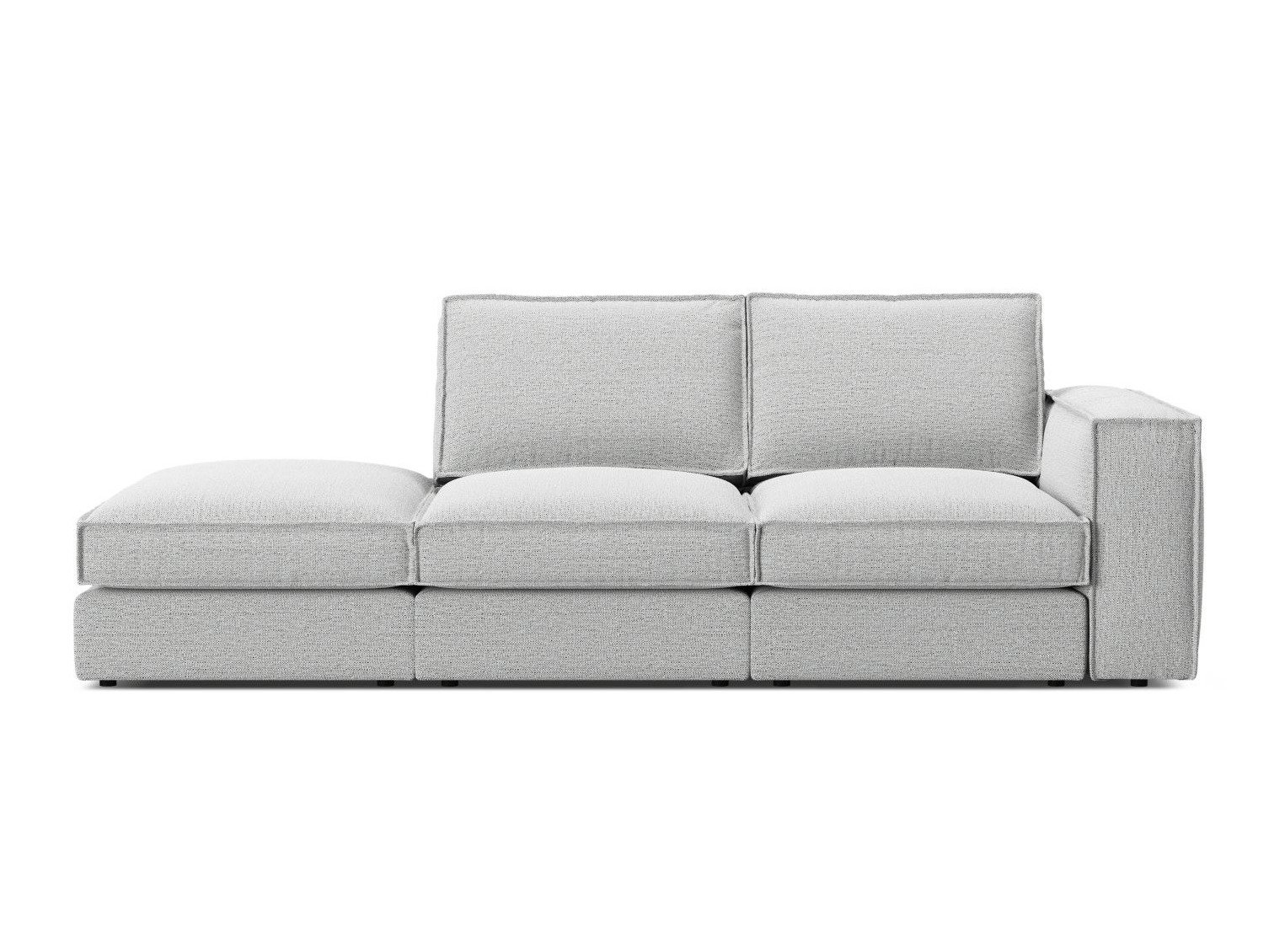 Bancă tapițată Dalodei 105 (Babel Light grey)