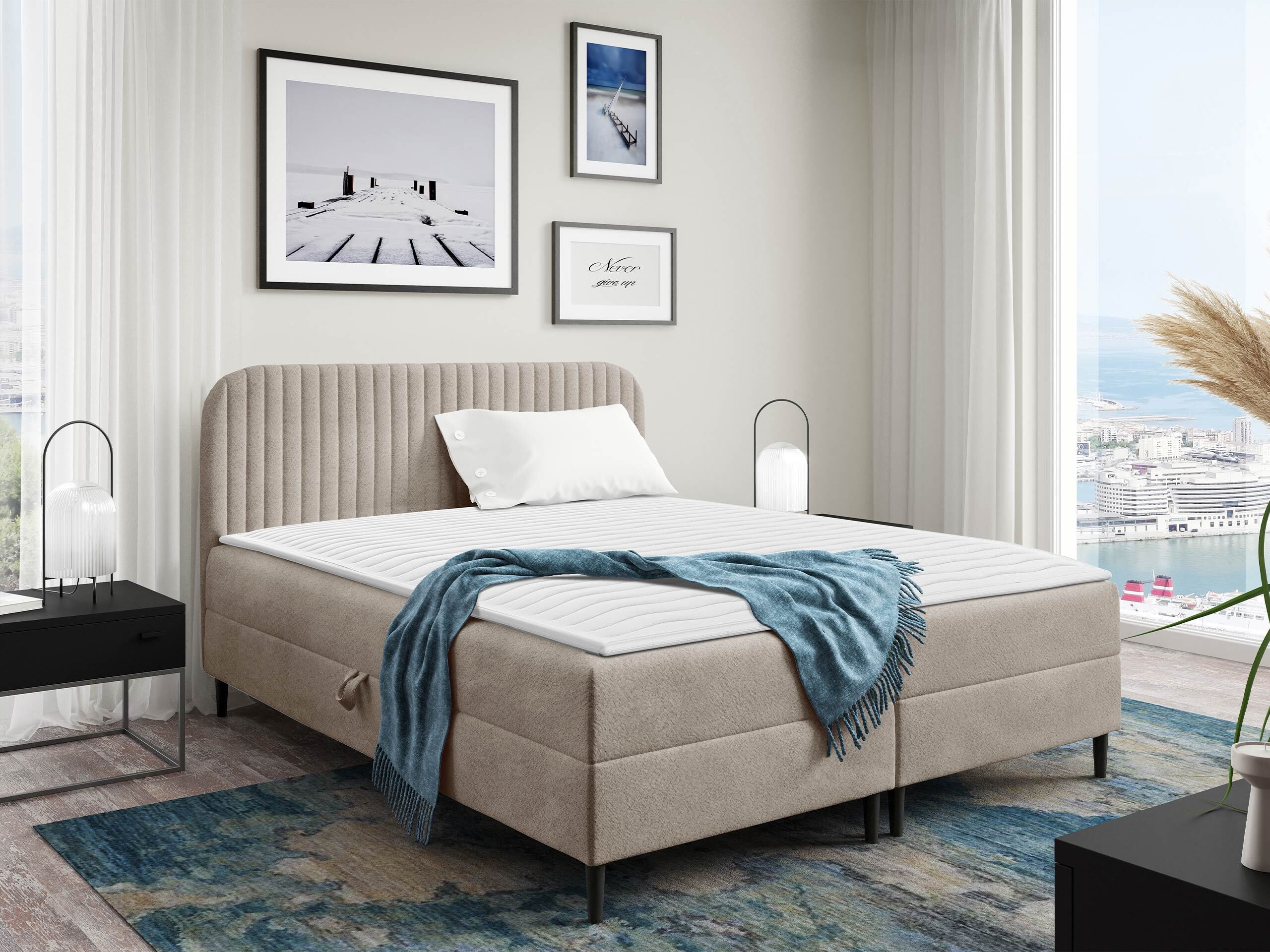 Pat boxspring Rivus (Coral 50)