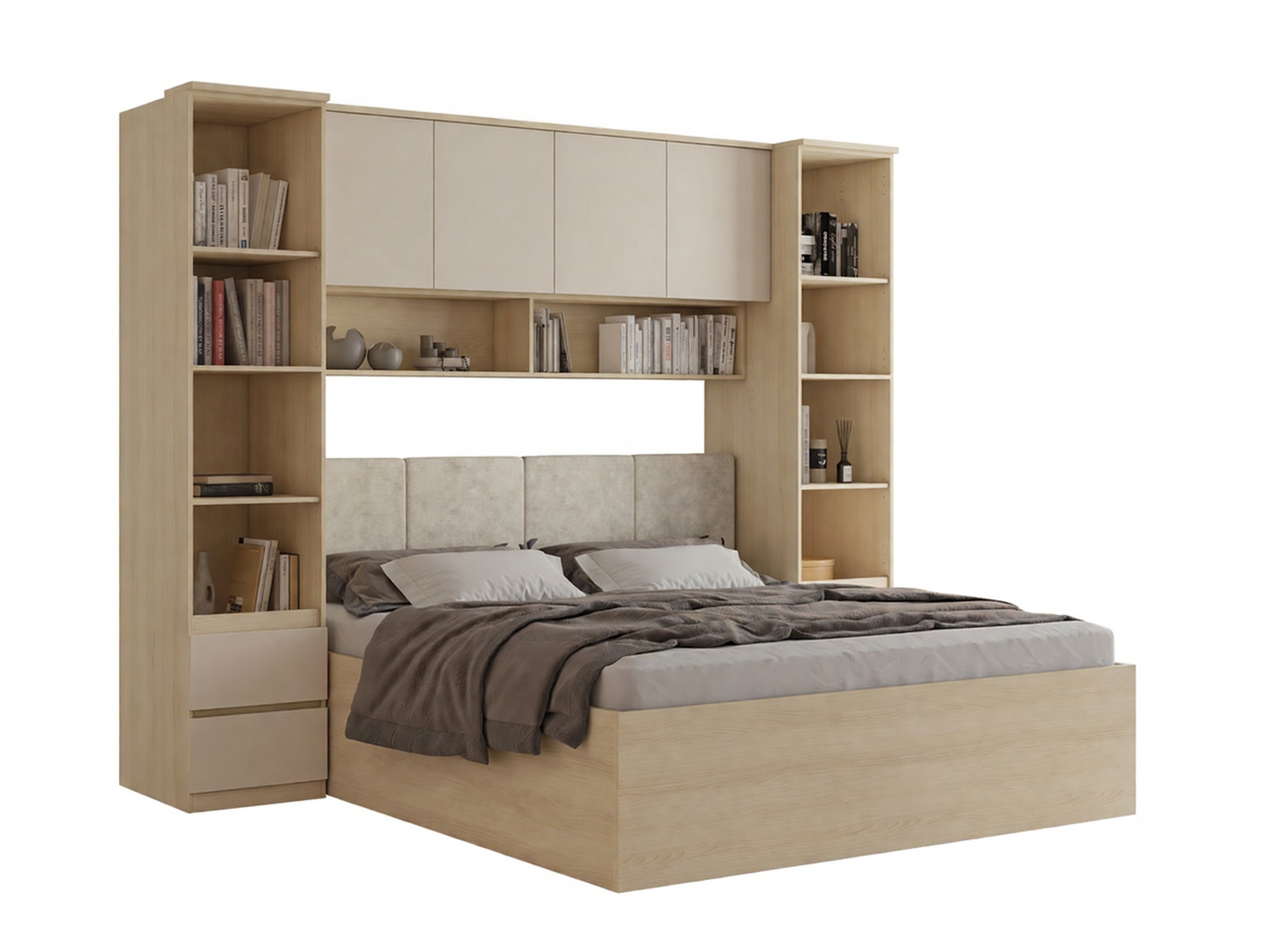 Set dormitor Nolcala 124 (Stejar + Bej)