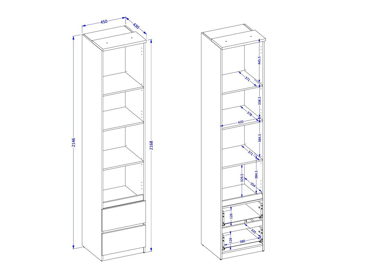 Set dormitor Nolcala 124 (Stejar + Eucalipt)