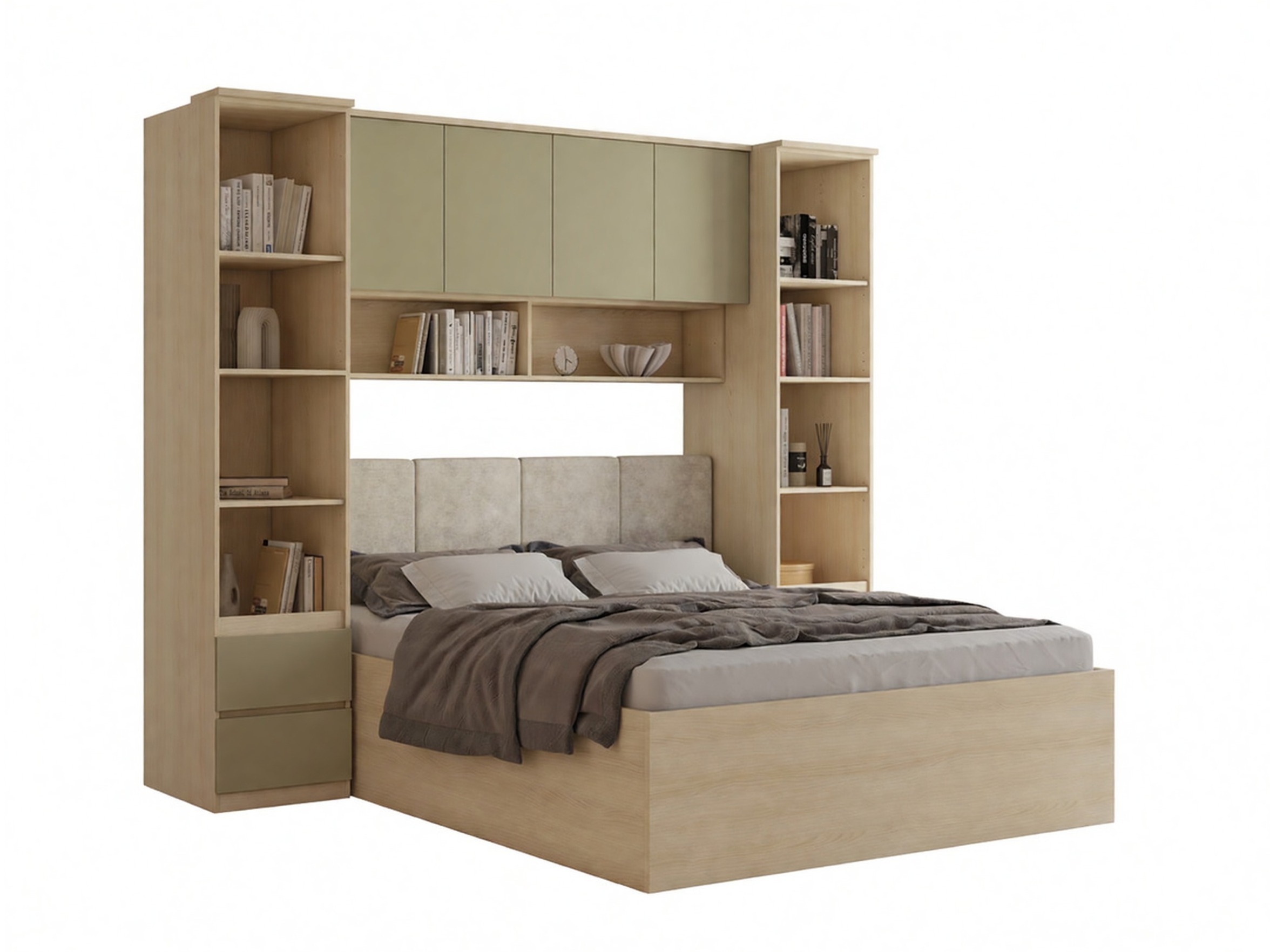 Set dormitor Nolcala 124 (Stejar + Eucalipt)