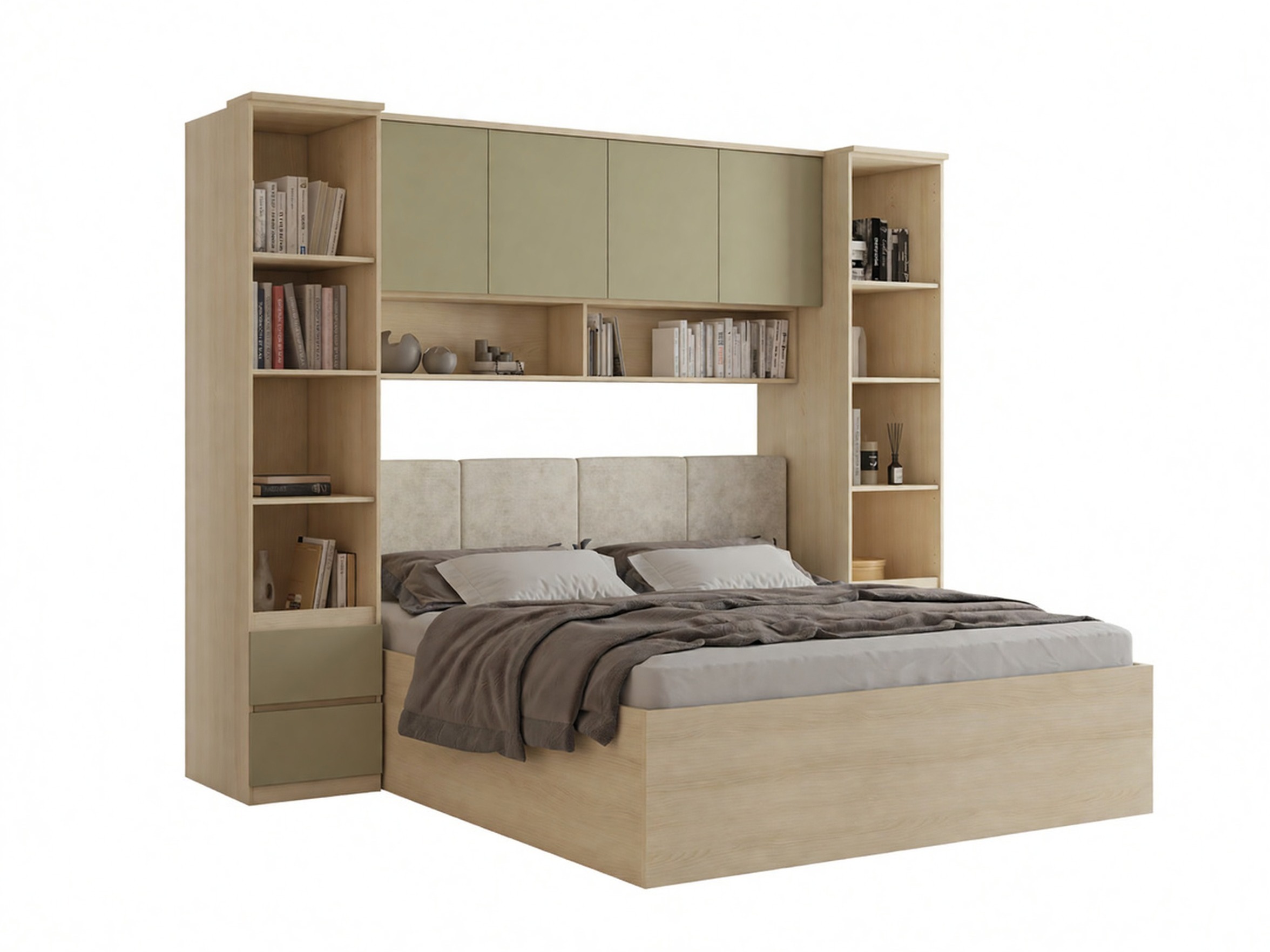 Set dormitor Nolcala 124 (Stejar + Eucalipt)