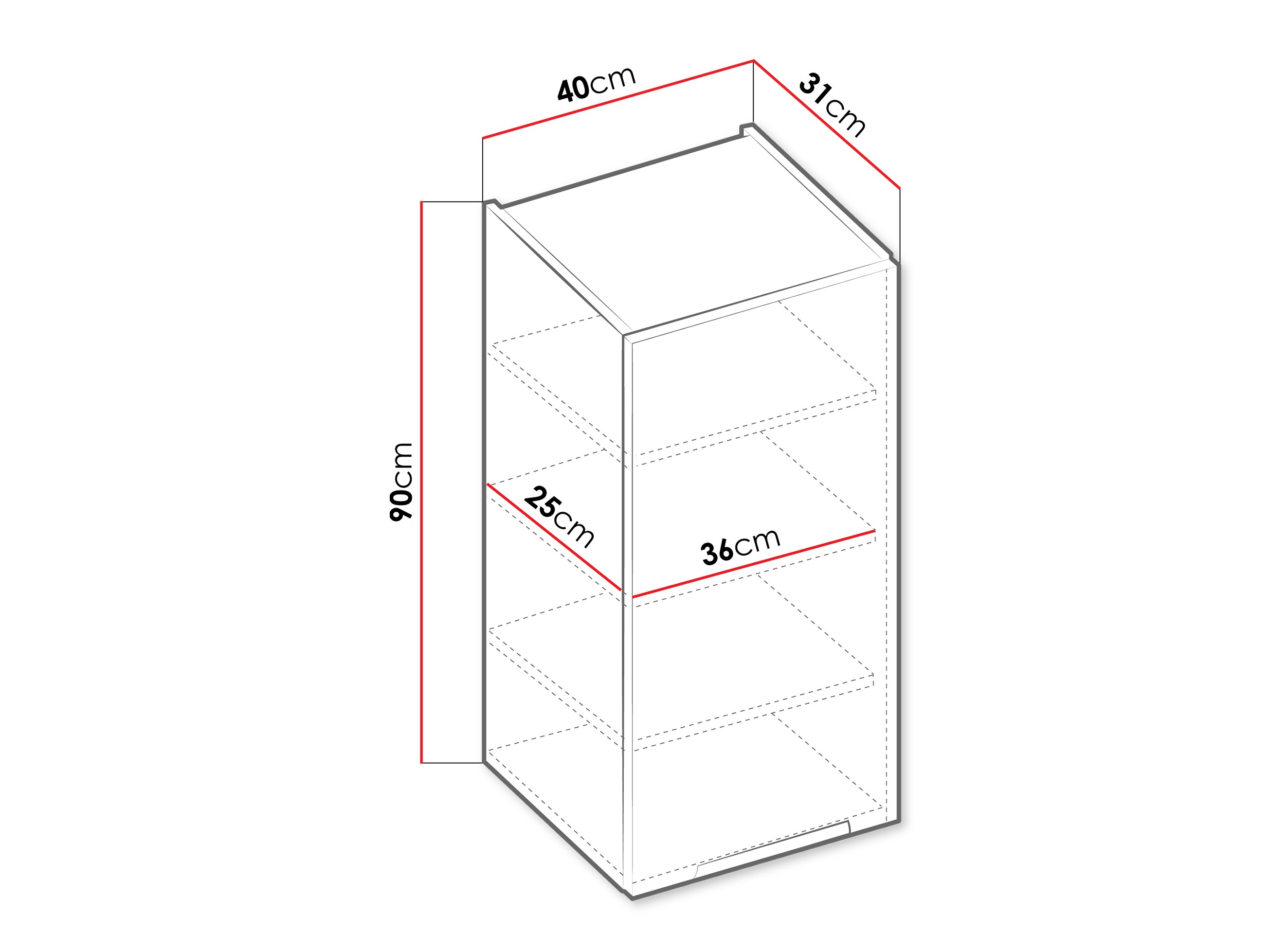Dulap de perete modular Sole 118