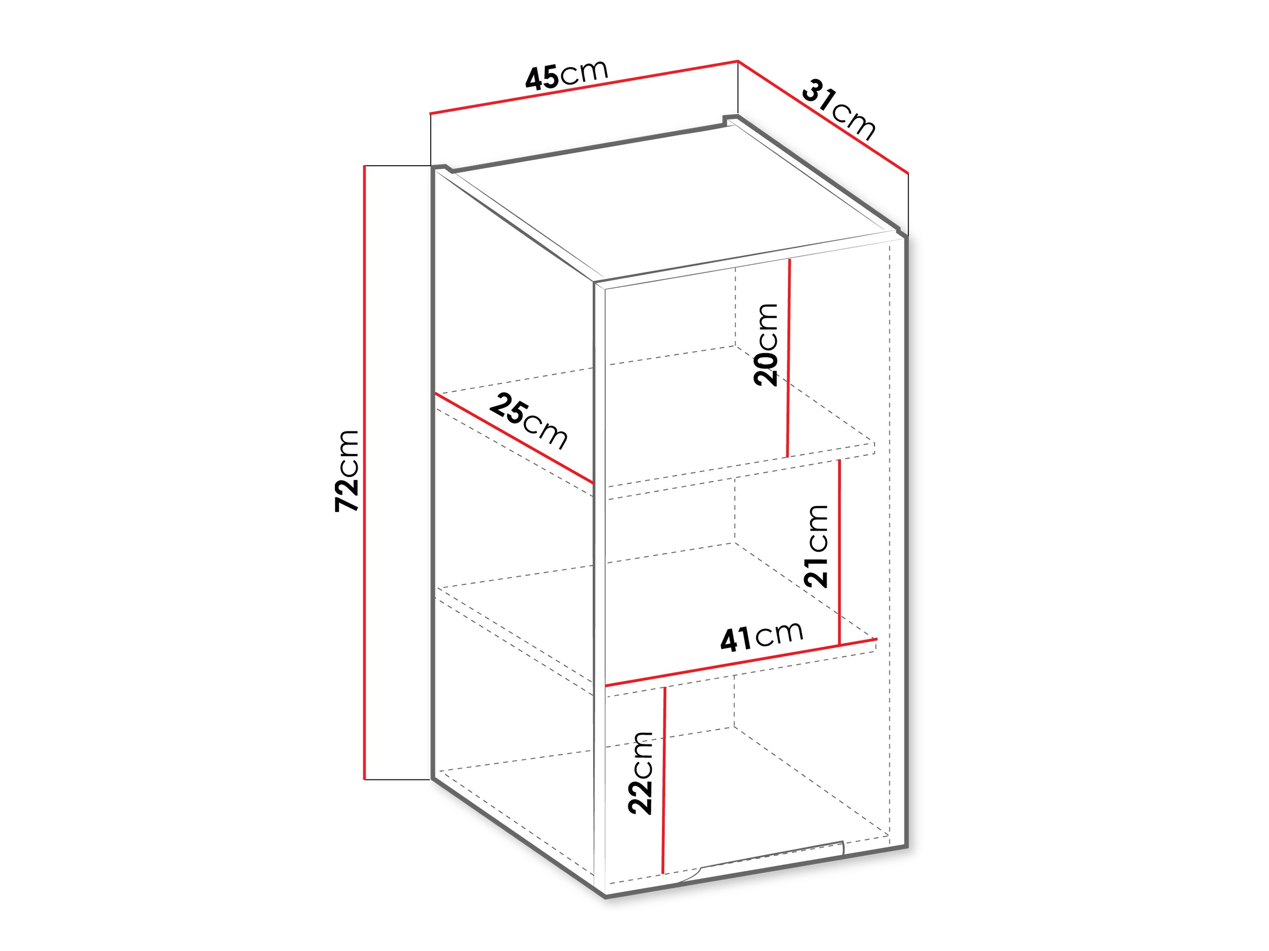 Dulap de perete modular Sole 119