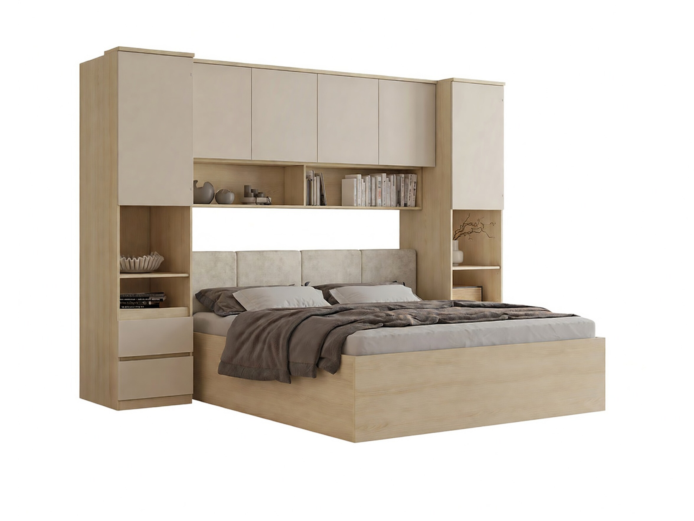 Set dormitor Nolcala 126 (Stejar + Bej)