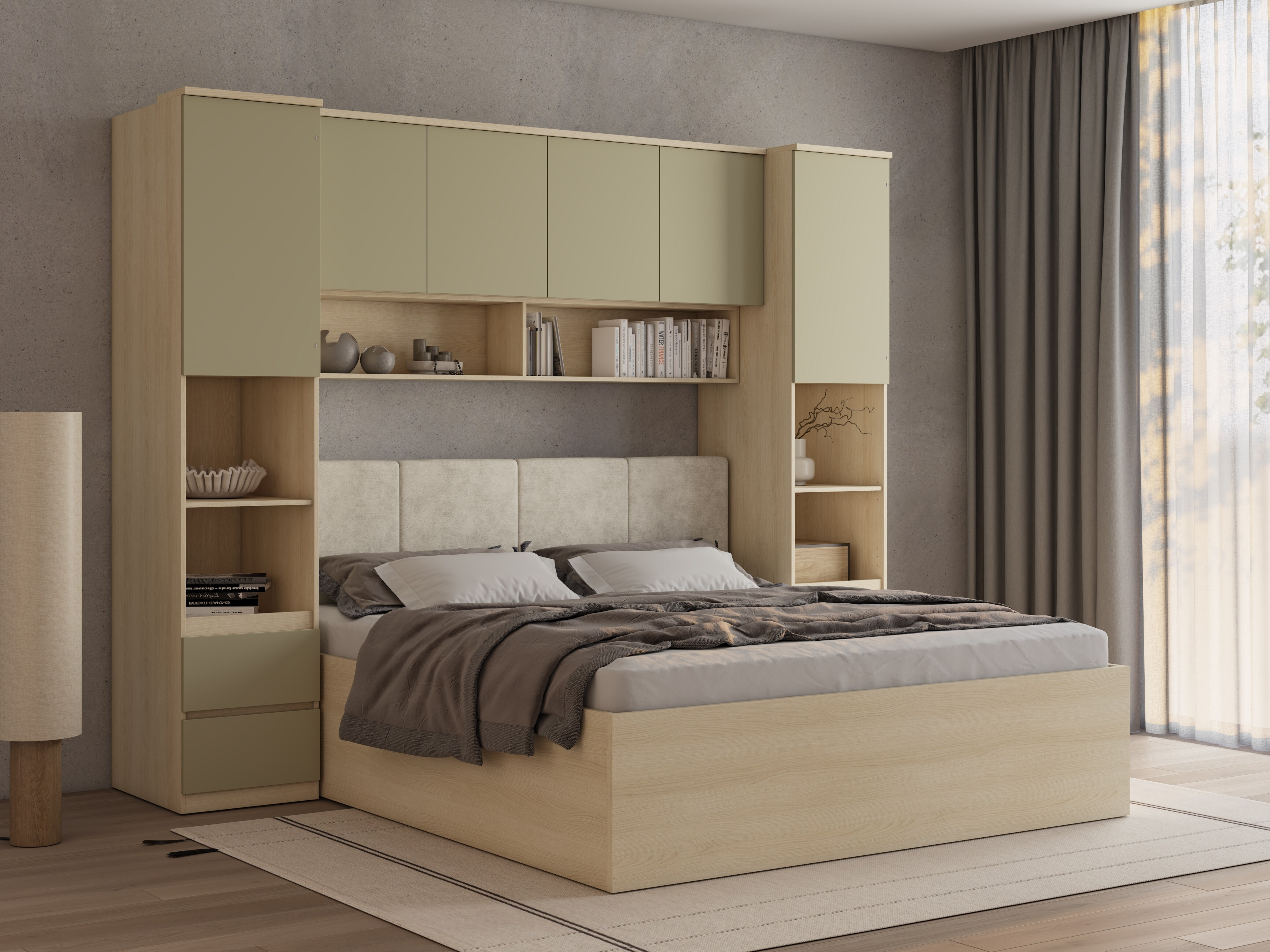 Set dormitor Nolcala 126 (Stejar + Eucalipt)