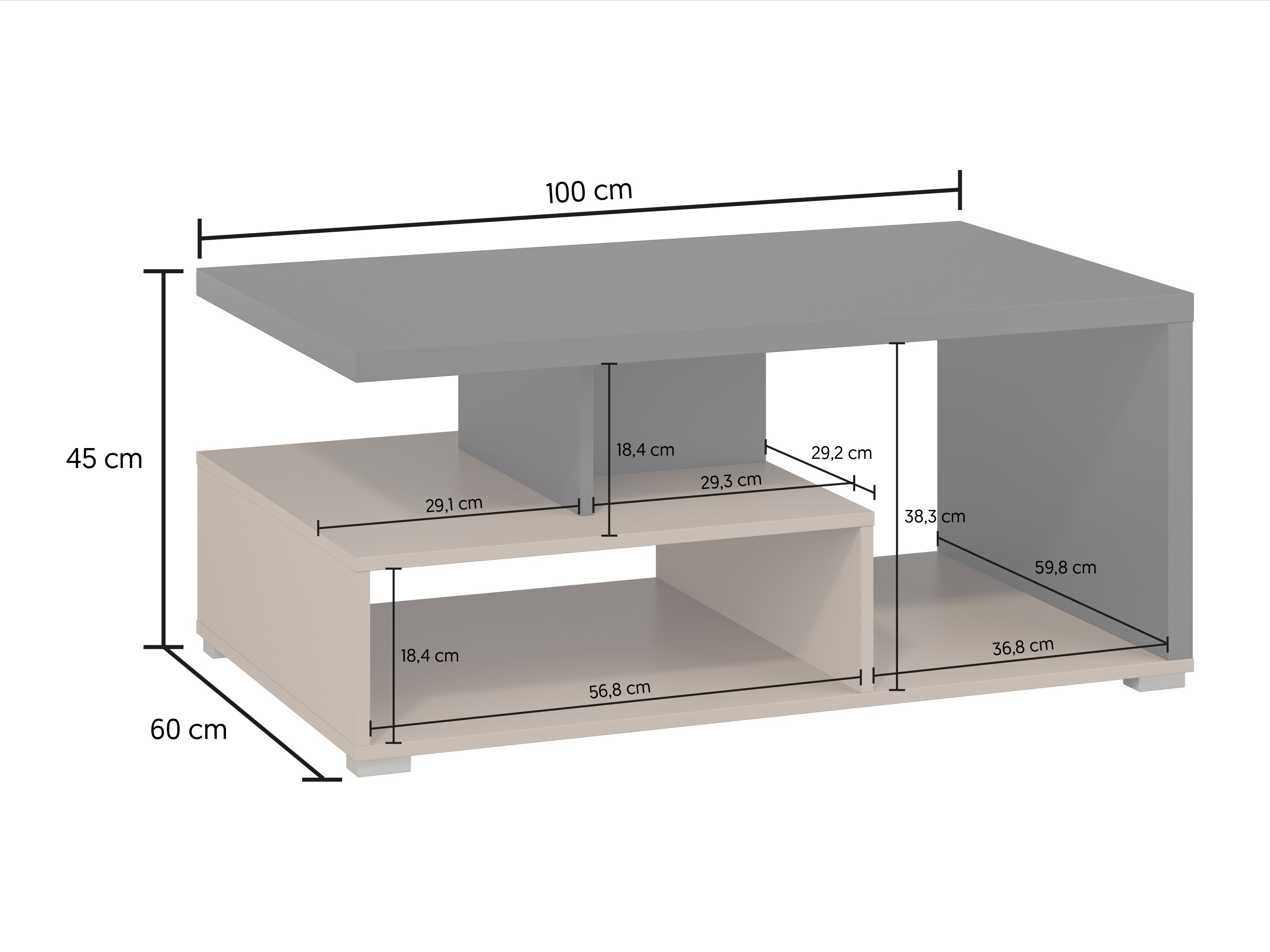 Măsuță de cafea Virvele 100