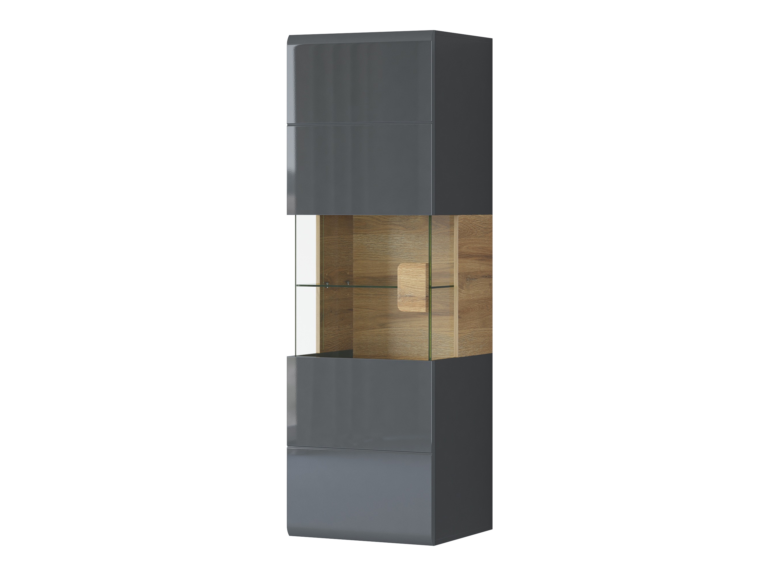 Raft de perete Torsone 109 (Antracit + Gloss antracit + Stejar Grandson)