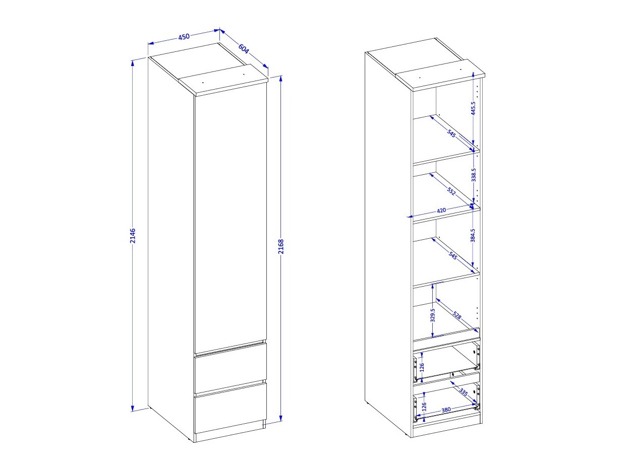 Set dormitor Nolcala 125 (Stejar + Bej)