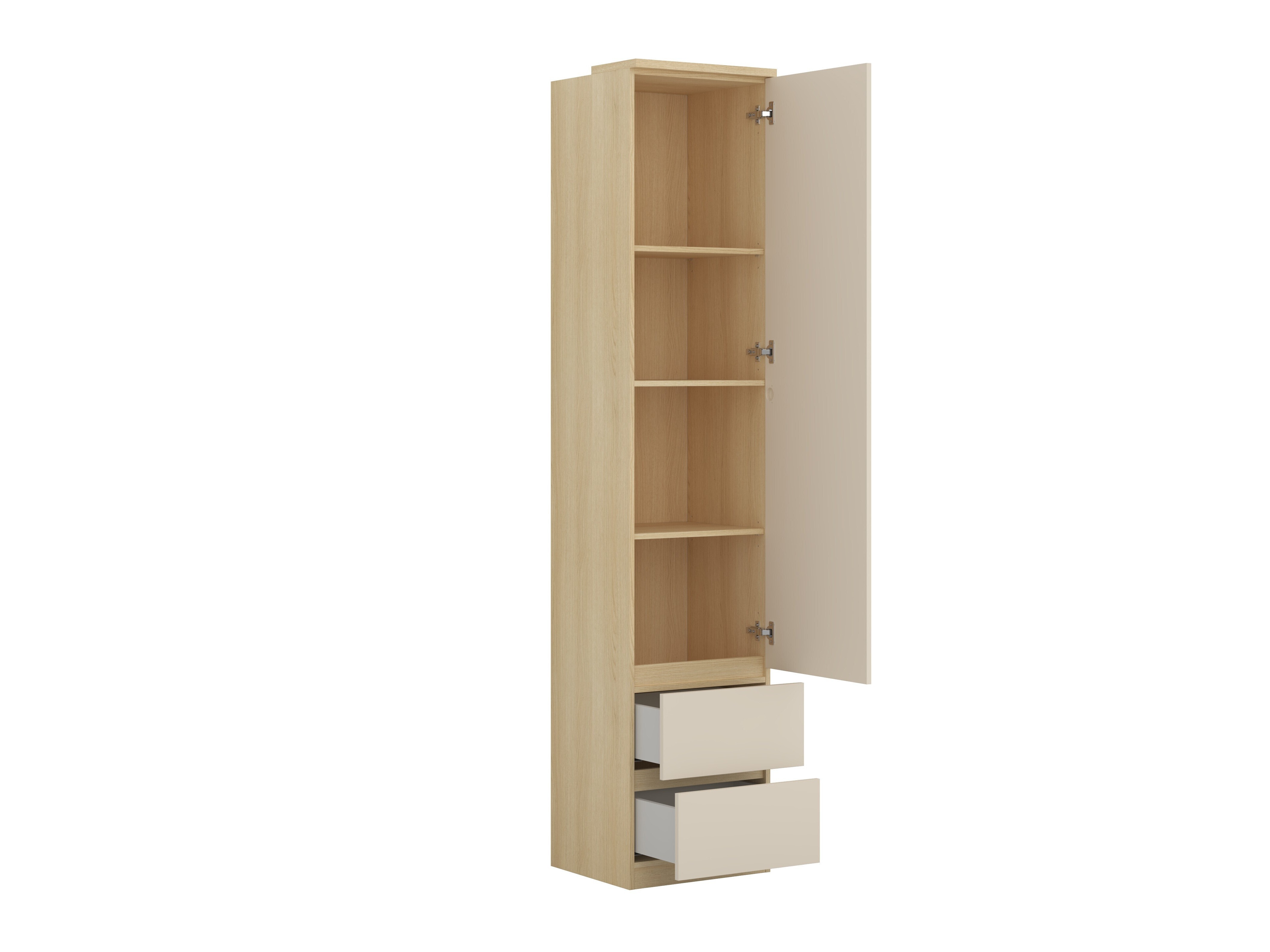Set dormitor Nolcala 125 (Stejar + Bej)