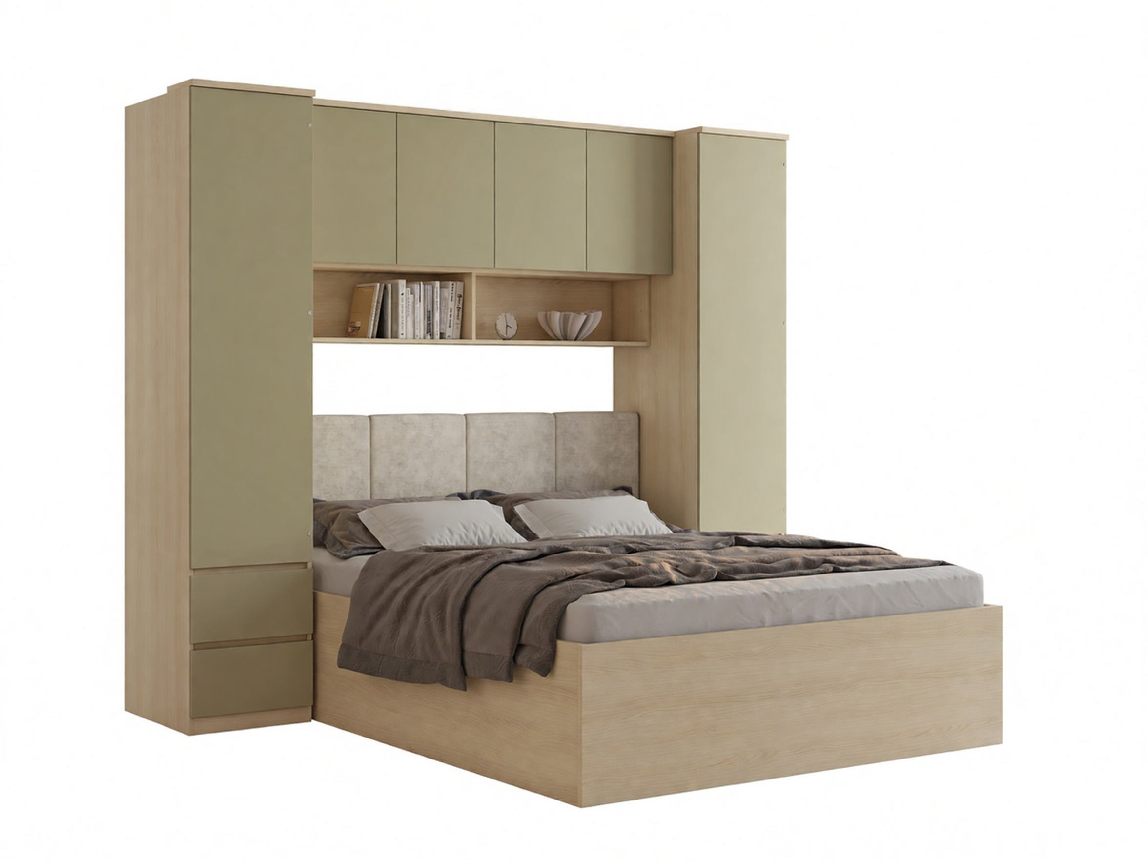 Set dormitor Nolcala 125 (Stejar + Eucalipt)