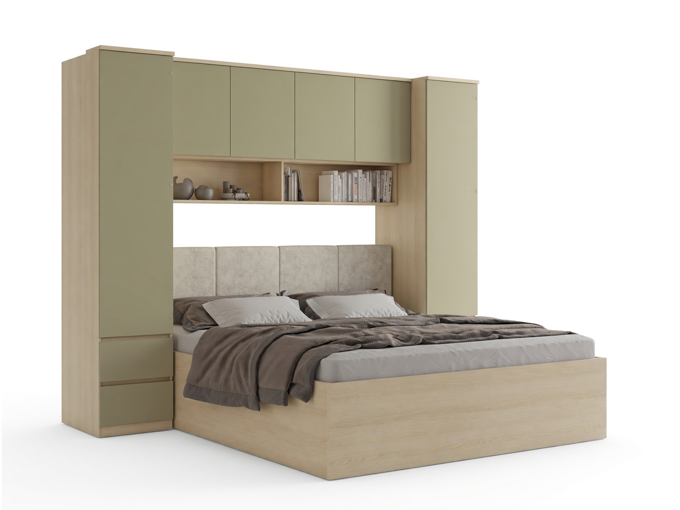 Set dormitor Nolcala 125 (Stejar + Eucalipt)