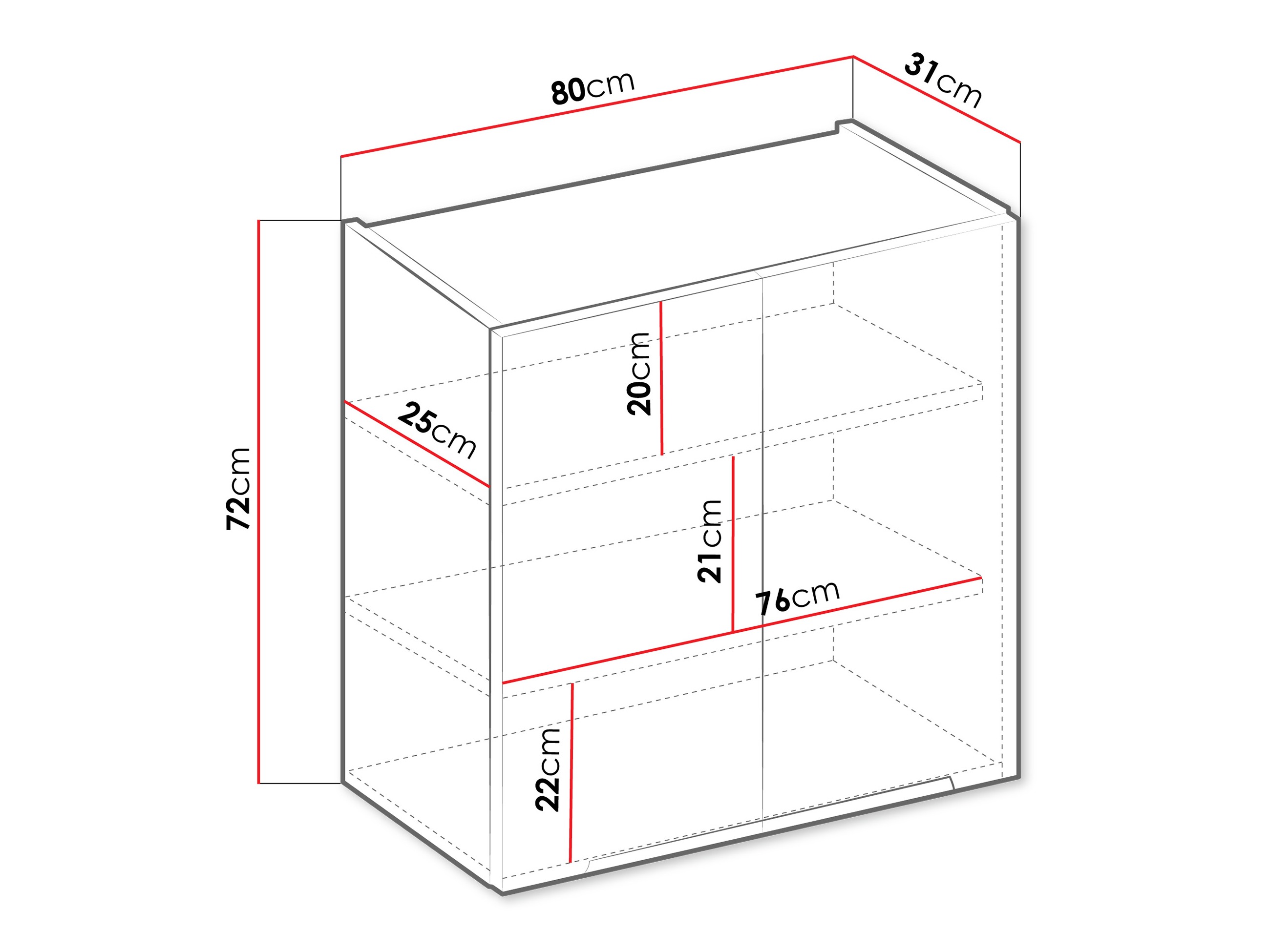 Dulap de perete modular Sole 148