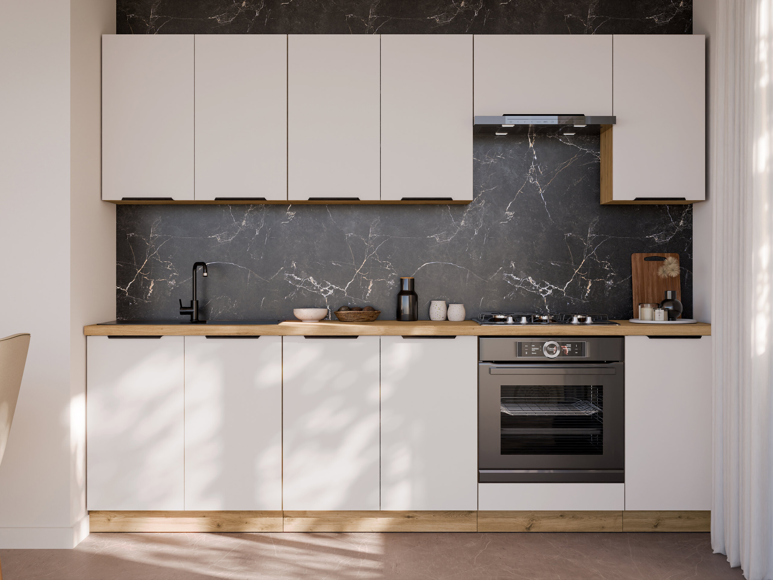 Dulap modular cu uși pentru chiuvetă Sole 153