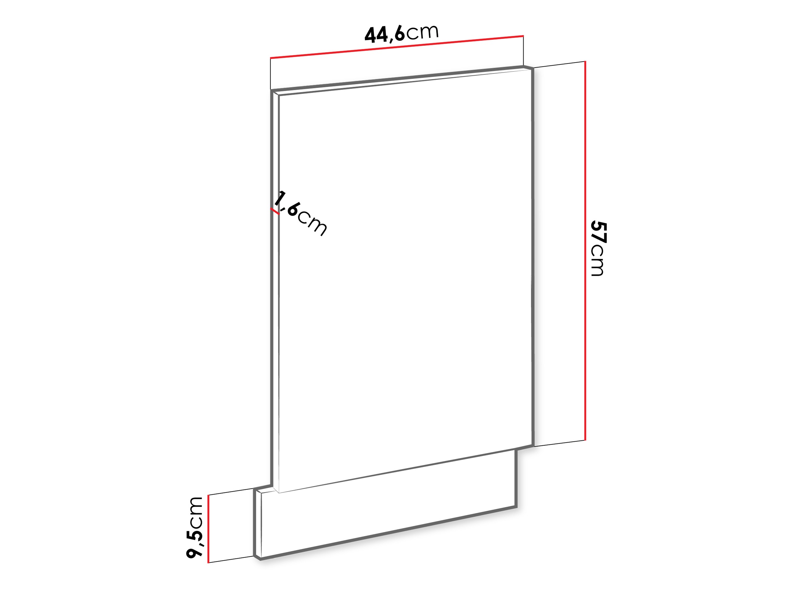 Ușă pentru mașină de spălat vase Sole 154