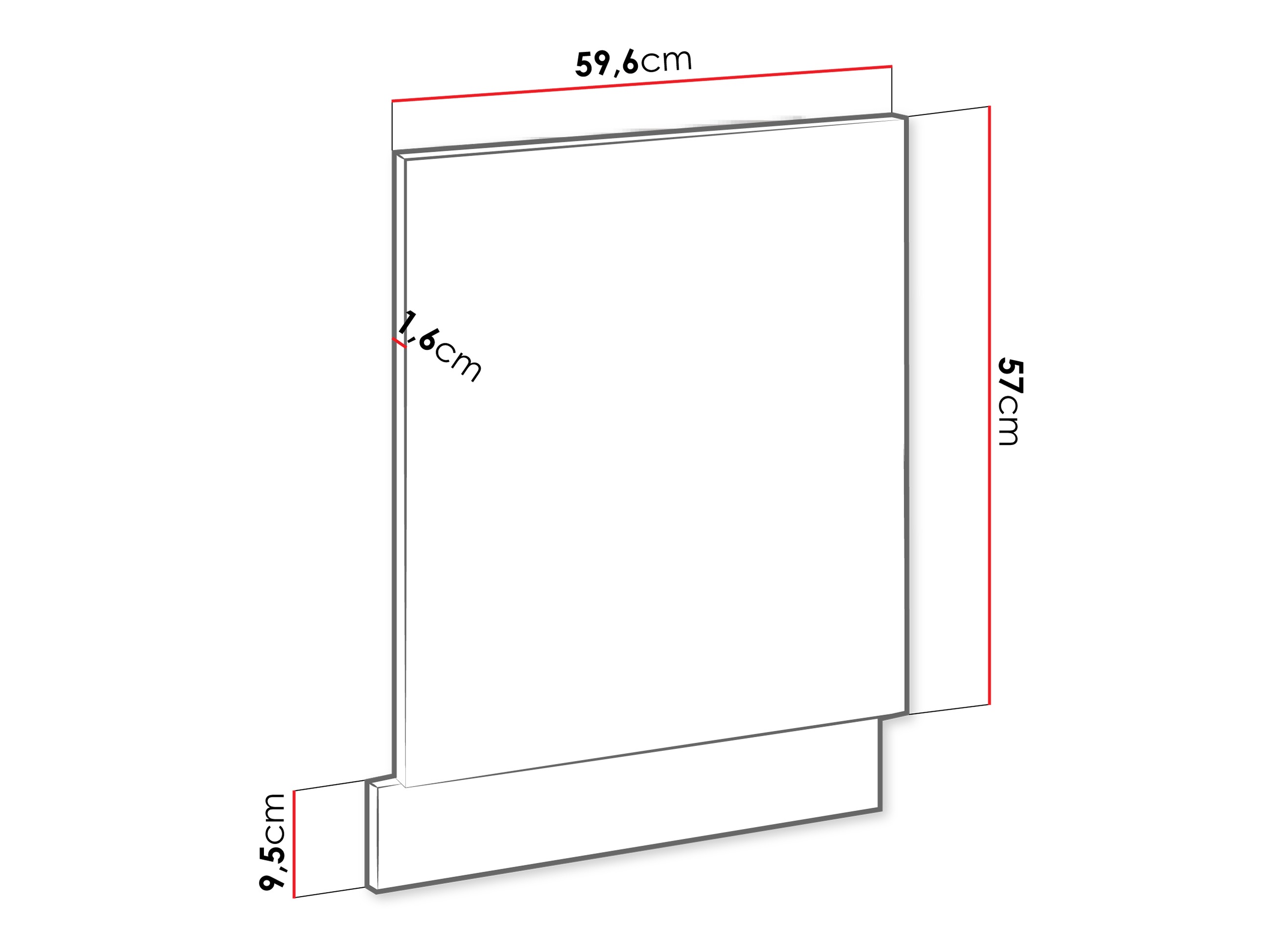 Ușă pentru mașină de spălat vase Sole 155