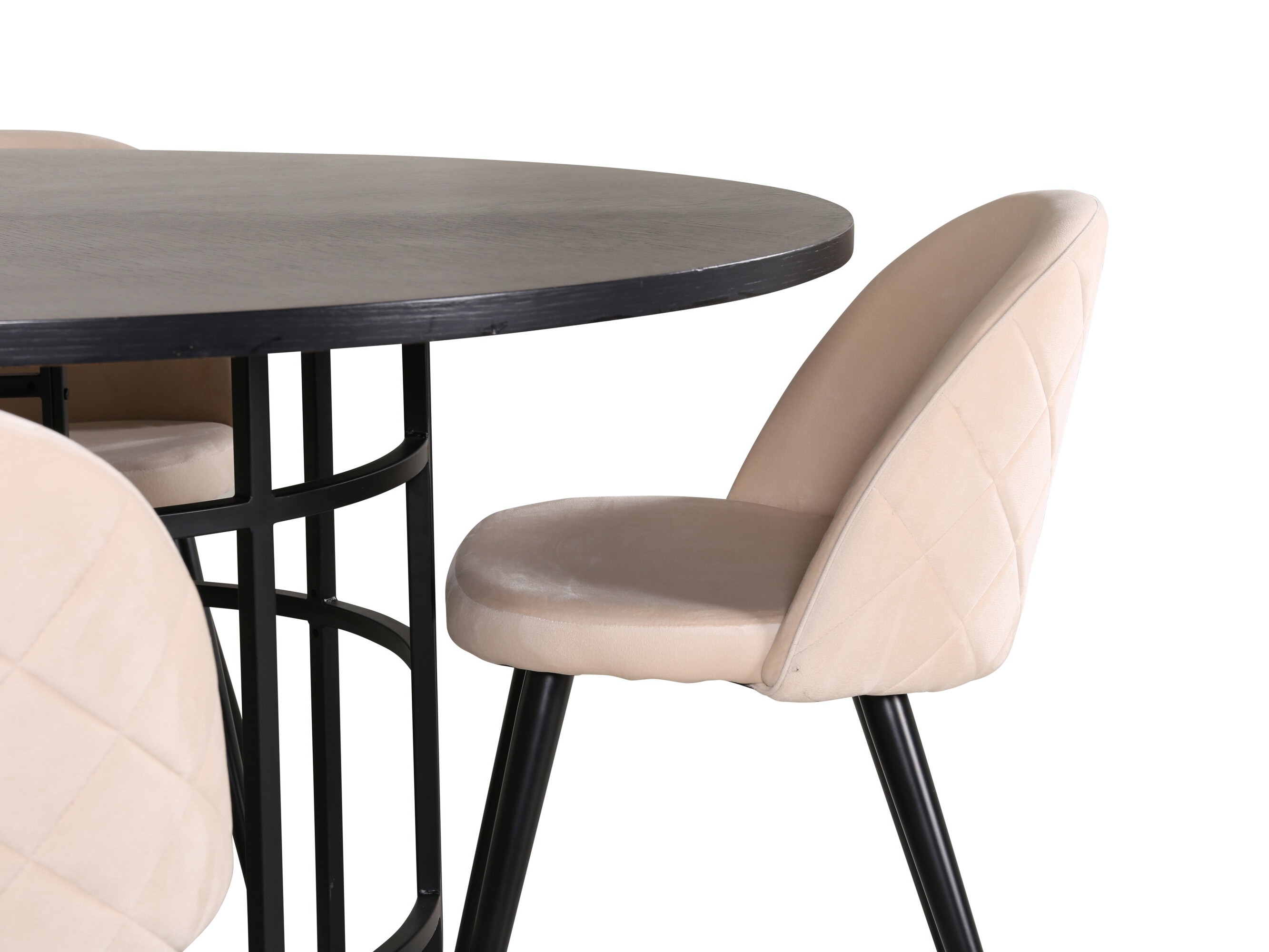 Set de mese Dallas 2386 (Negru + Crem)